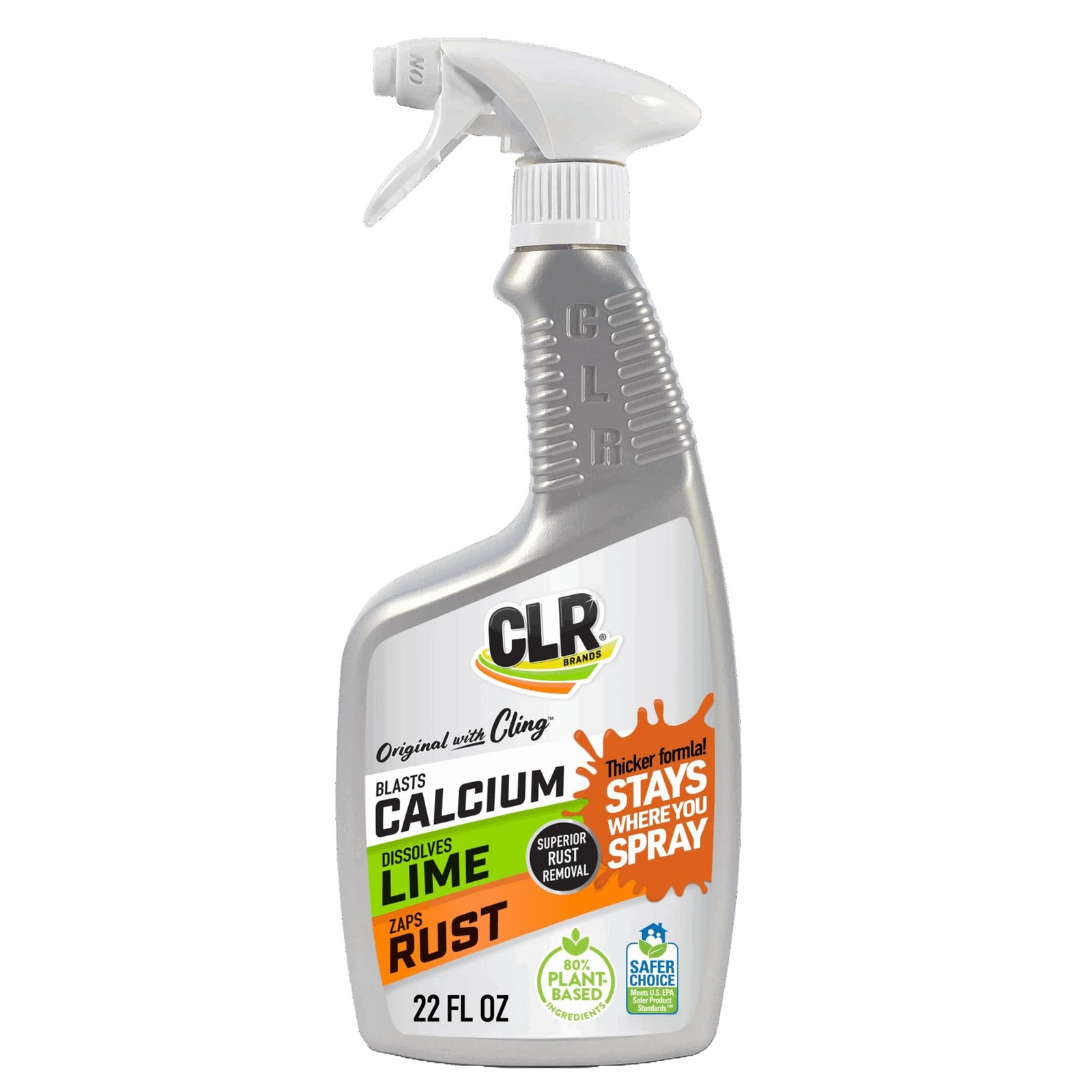 CLR Brands Calcium, Lime & Rust Remover with Cling, 22 22 Fl Oz (Pack of 1)