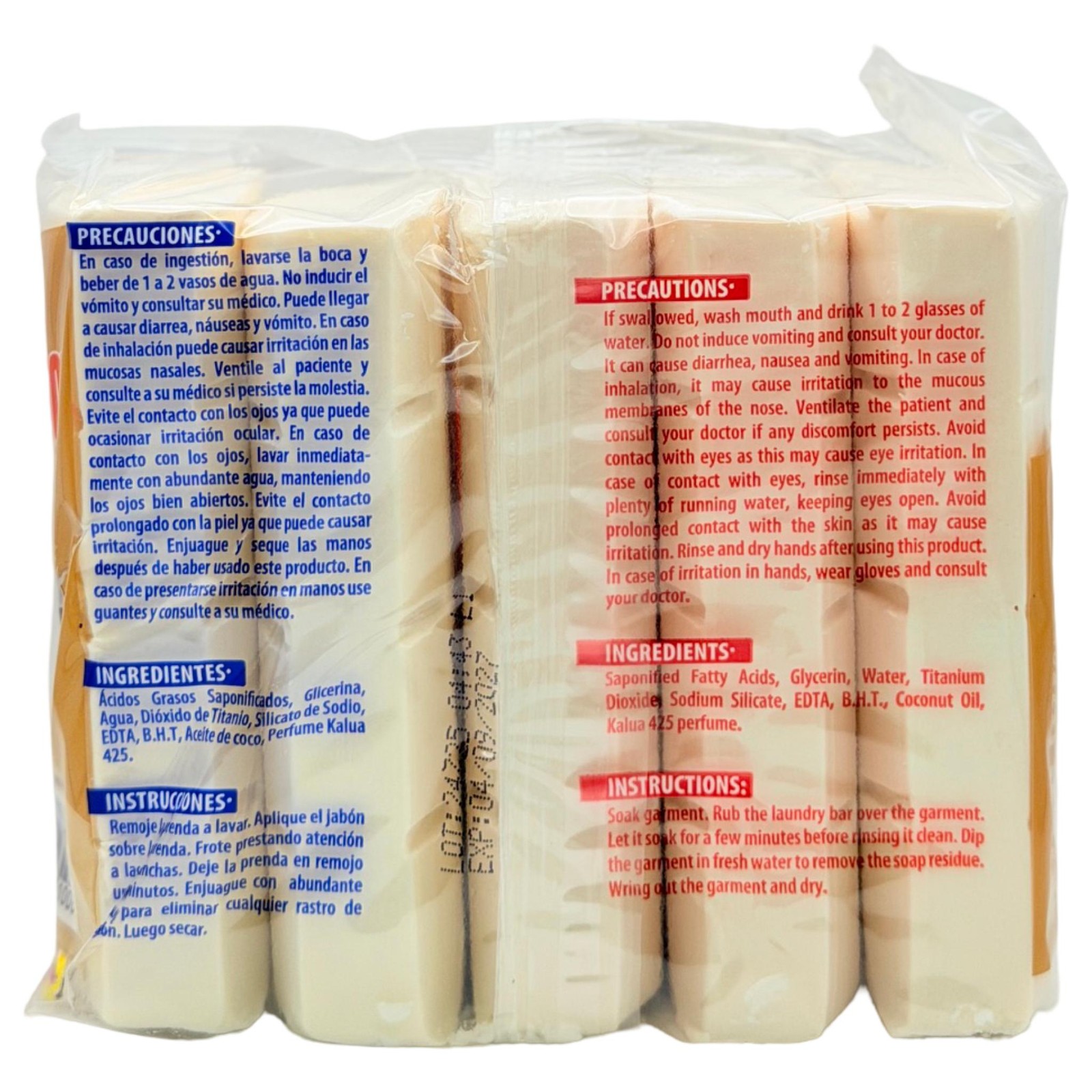 Hispano Jabon Coconut Soap – Con Aceite de Coco (5 Pack), 800g