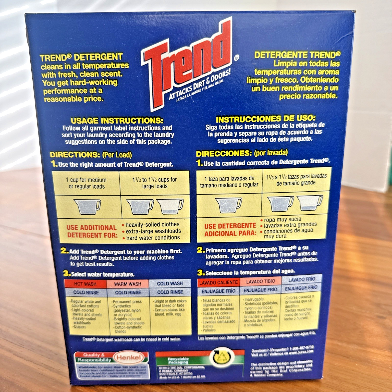 TREND Laundry Detergent Powder Fresh Clean Scent 10 Loads SELLS FAST RARE 1.6 Lb
