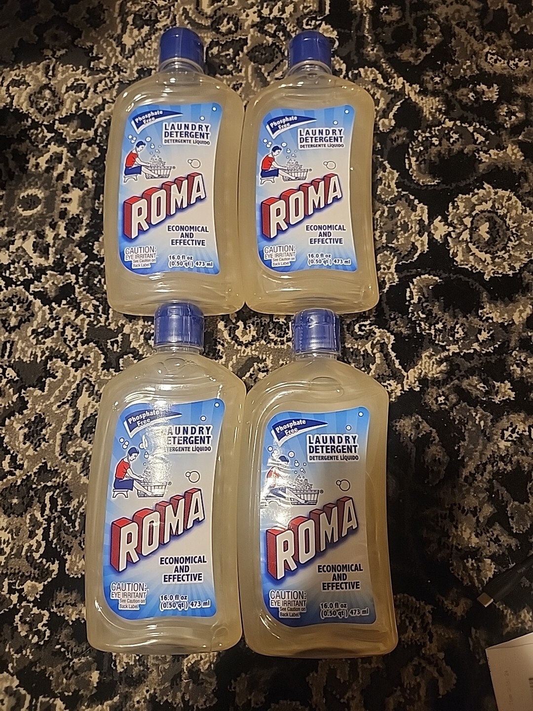 Roma Liquid Laundry Detergent, 16 fl oz (473ml) (Pack of 4)