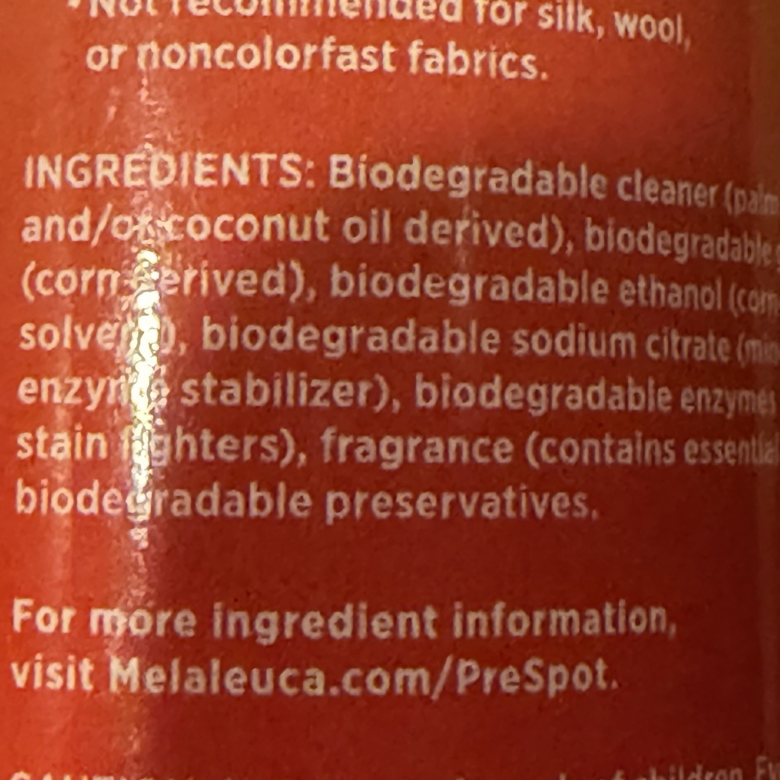 Melaleuca Ecosense PreSpot Laundry Stain Remover 4X Concentrate 8oz – New Sealed
