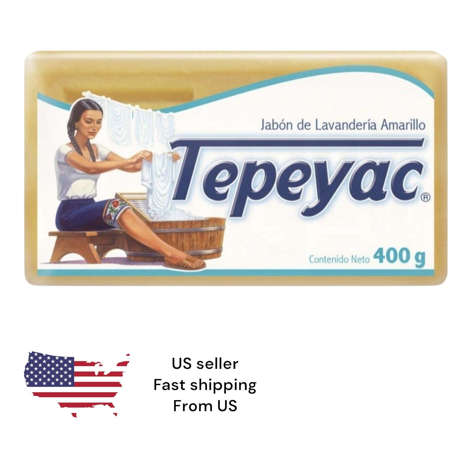 Tepeyac Jabón de Barra Para Lavar 🧼 400g / Tepeyac Laundry Soap Bar 14.01oz 🧼