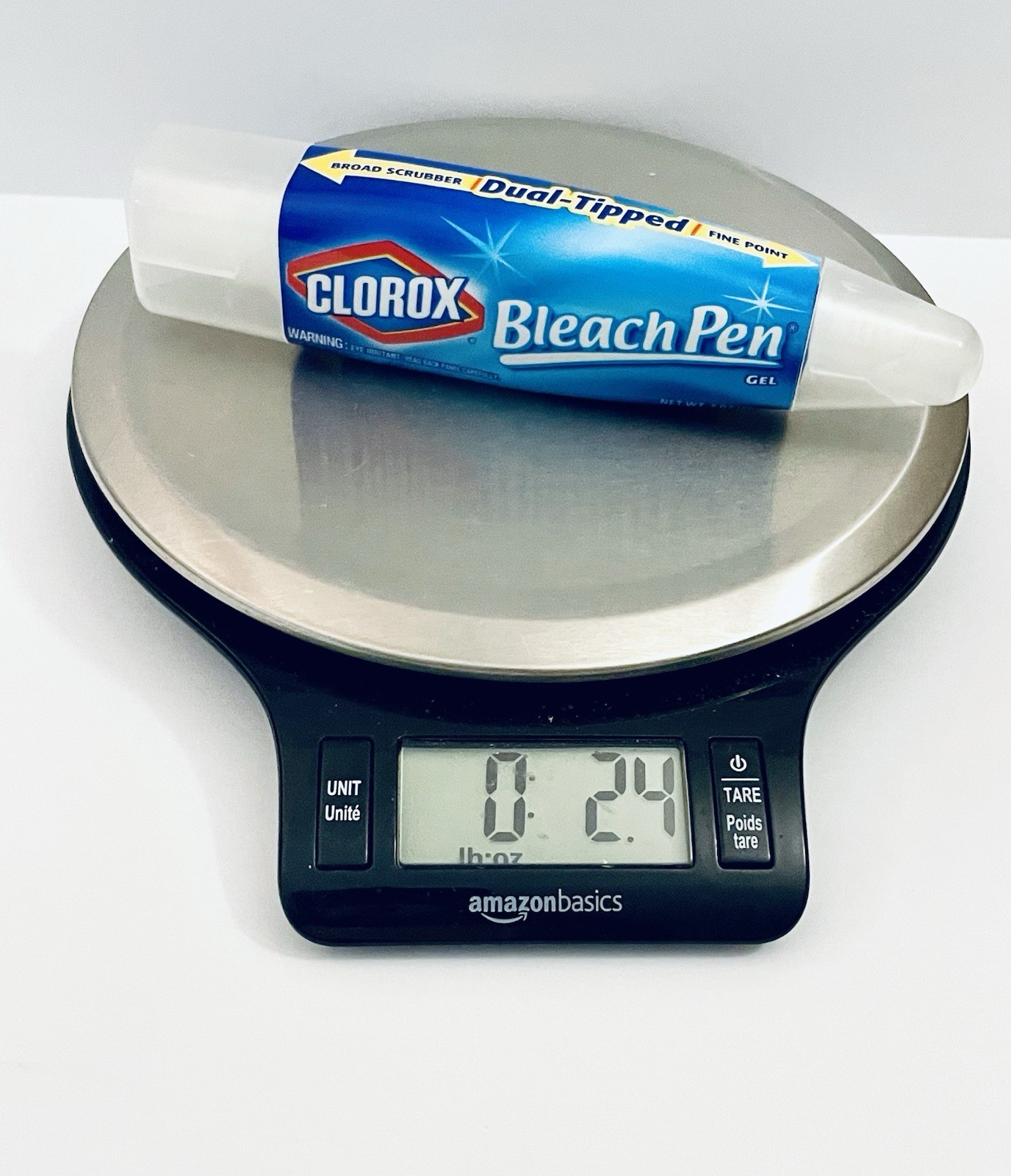 CLOROX BLEACH PEN GEL DUAL-TIPPED BROAD SCRUBBER FINE POINT 2 OZ DISCONTINUED