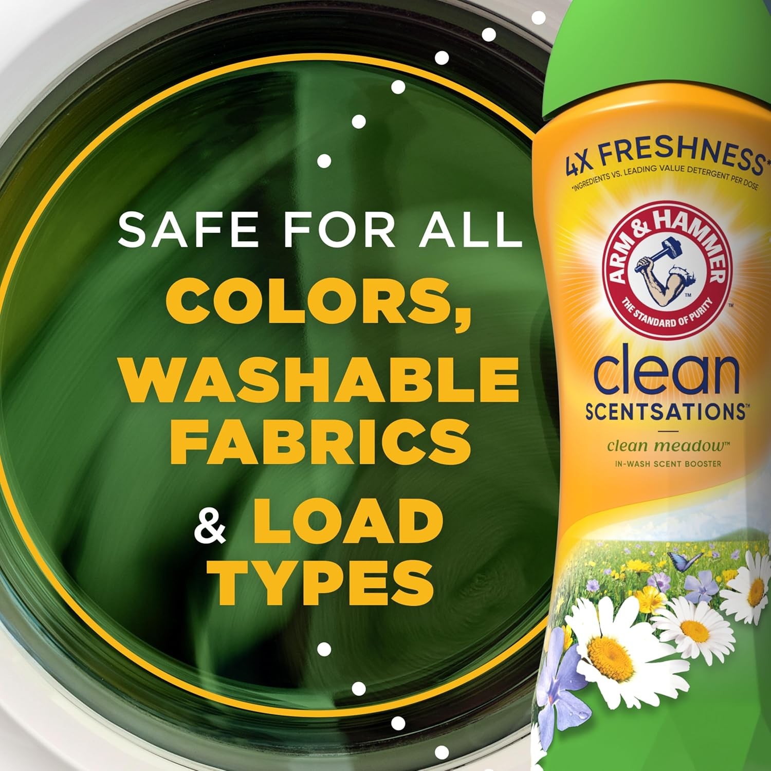 In-Wash Scent Booster for Laundry, Clean Meadow Scent, 24 Oz Fresh Long-Lasting