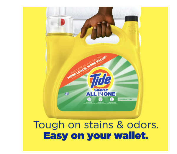 Tide Simply Liquid Laundry Detergent Daybreak Fresh 182 fl oz – 138 Loads Clean