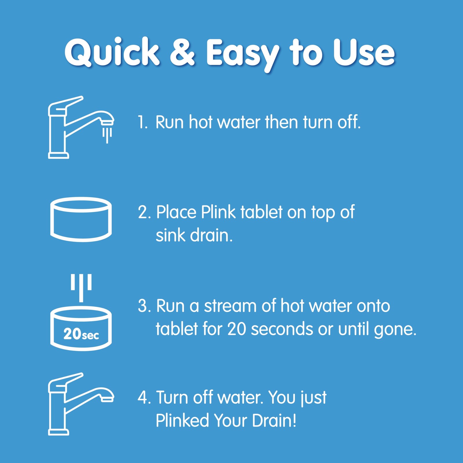 Plink Fizzy Drain Cleaner & Deodorizer Tablets, Lemon 6 Count (Pack of 3)