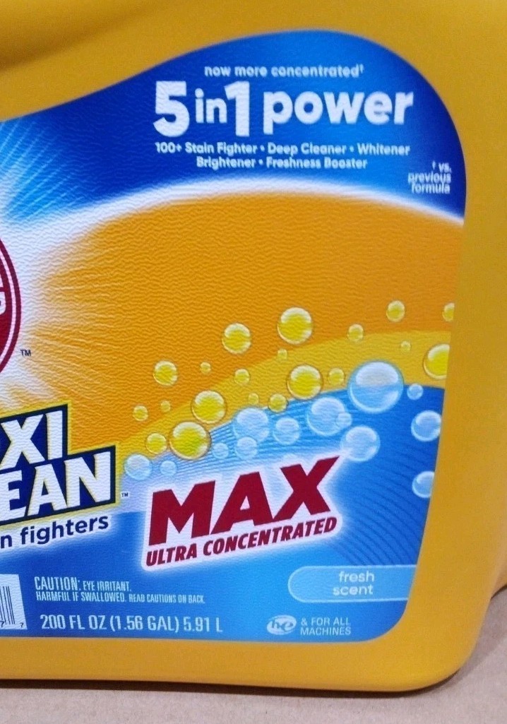 Arm & Hammer Plus OxiClean Max Liquid Laundry Detergent Fresh Scent 200 Loads