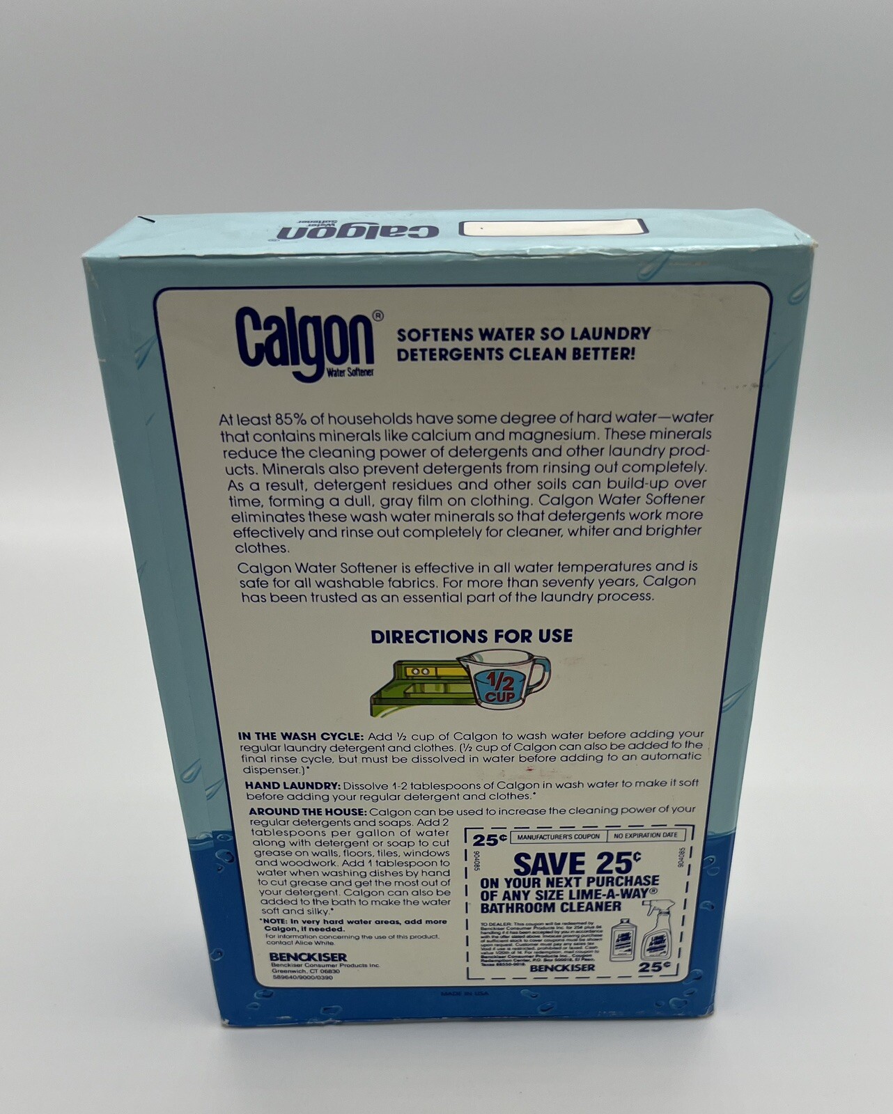 Vintage Calgon Water Softener Powder Discontinued Unopened 40oz