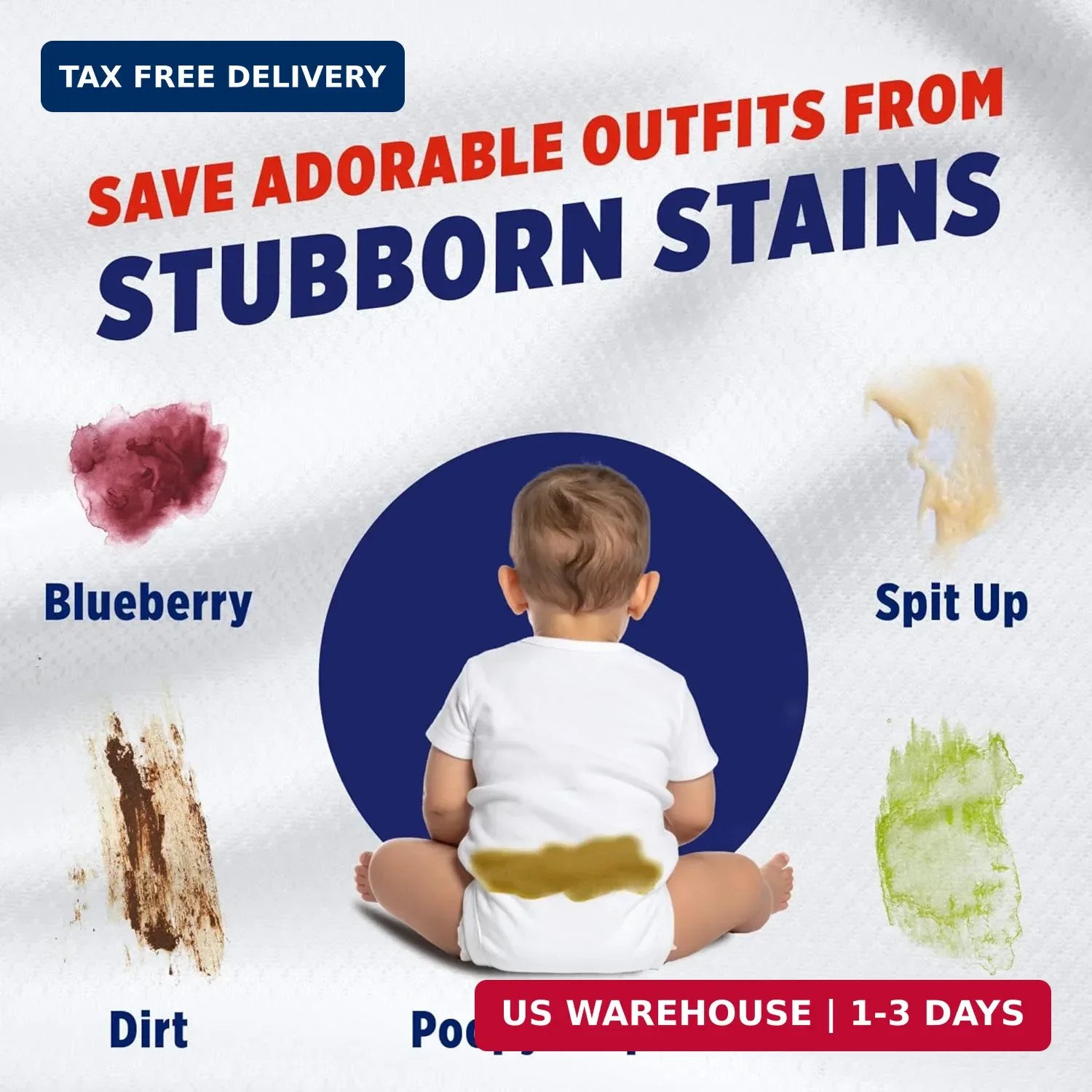 Max Force Laundry Stain Remover Spray, Newborn & Baby Essentials, Stain