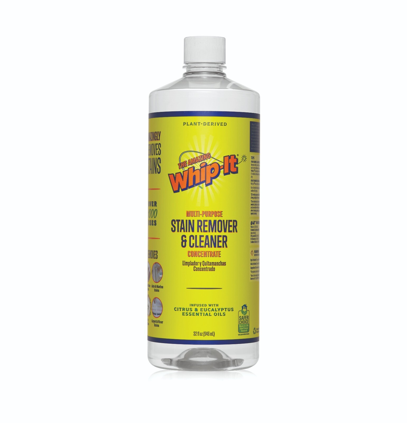 Amazing Whip It Cleaner Multi Purpose Stain Remover Concentrate AUTHENTIC OEM!!!