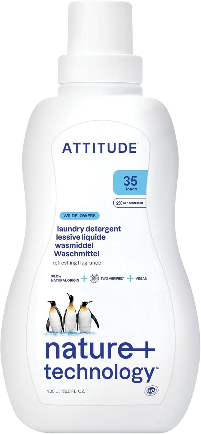 High Efficiency Compatible Natural Laundry Detergent, 35 Loads, Wildflower Aroma