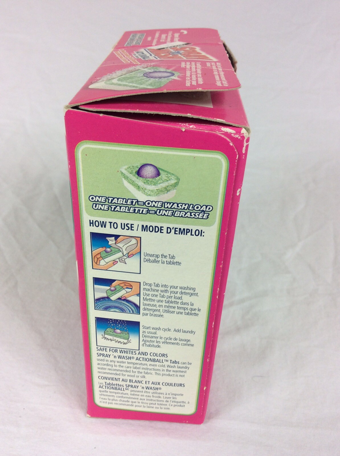 Vtg. 2002 Spray’n Wash Action Ball Tabs 9oz Discontinued Laundry 13ct. Open Box