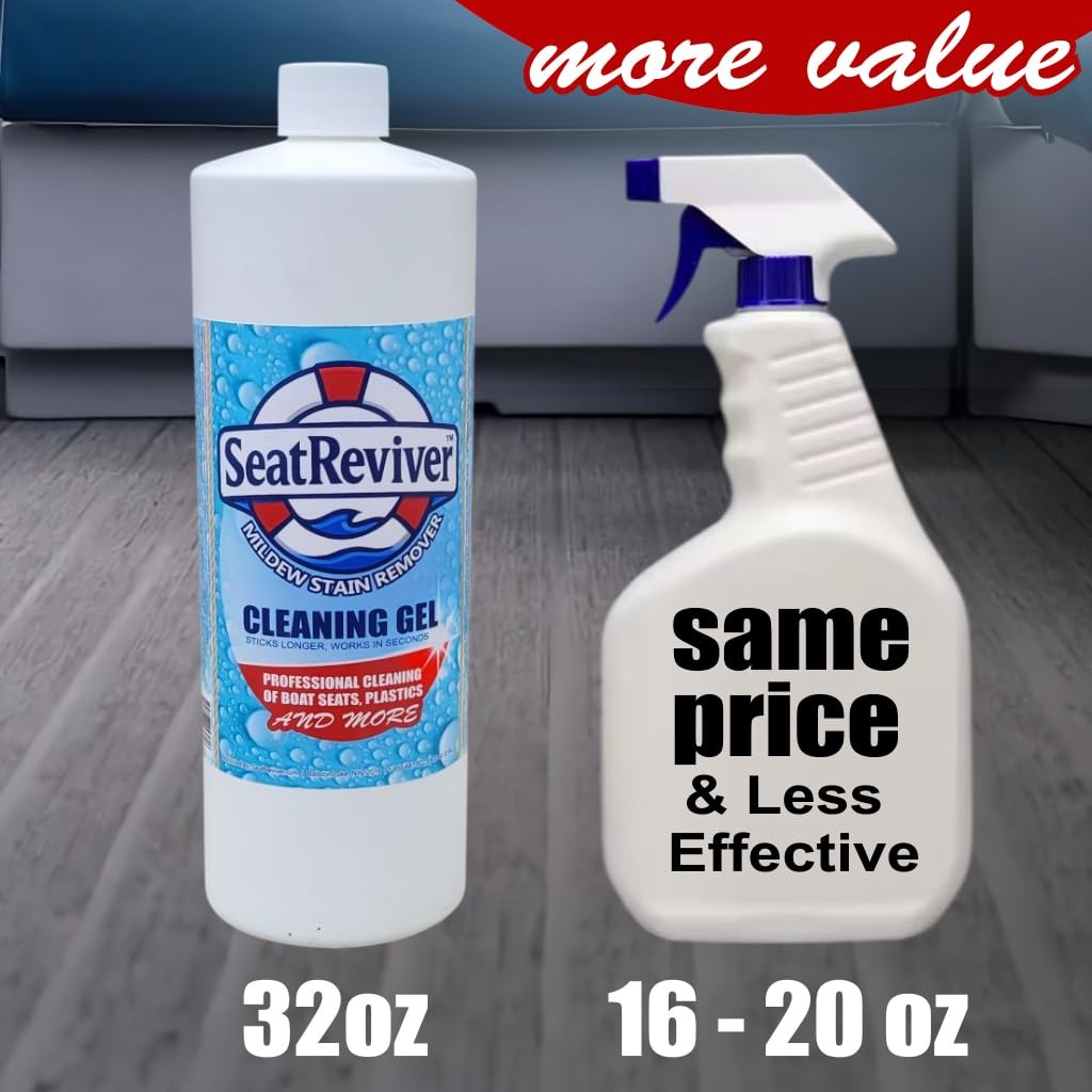 Seat Reviver Marine Mildew Stain Remover for Boat Seats, 32 Fl Oz (Pack of 1)