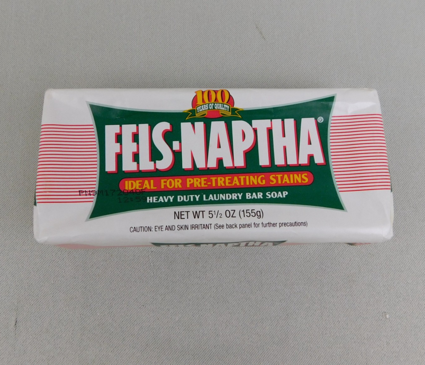 Fels-Naptha 5.5oz Heavy Duty Laundry Bar and Stain Remover #7792
