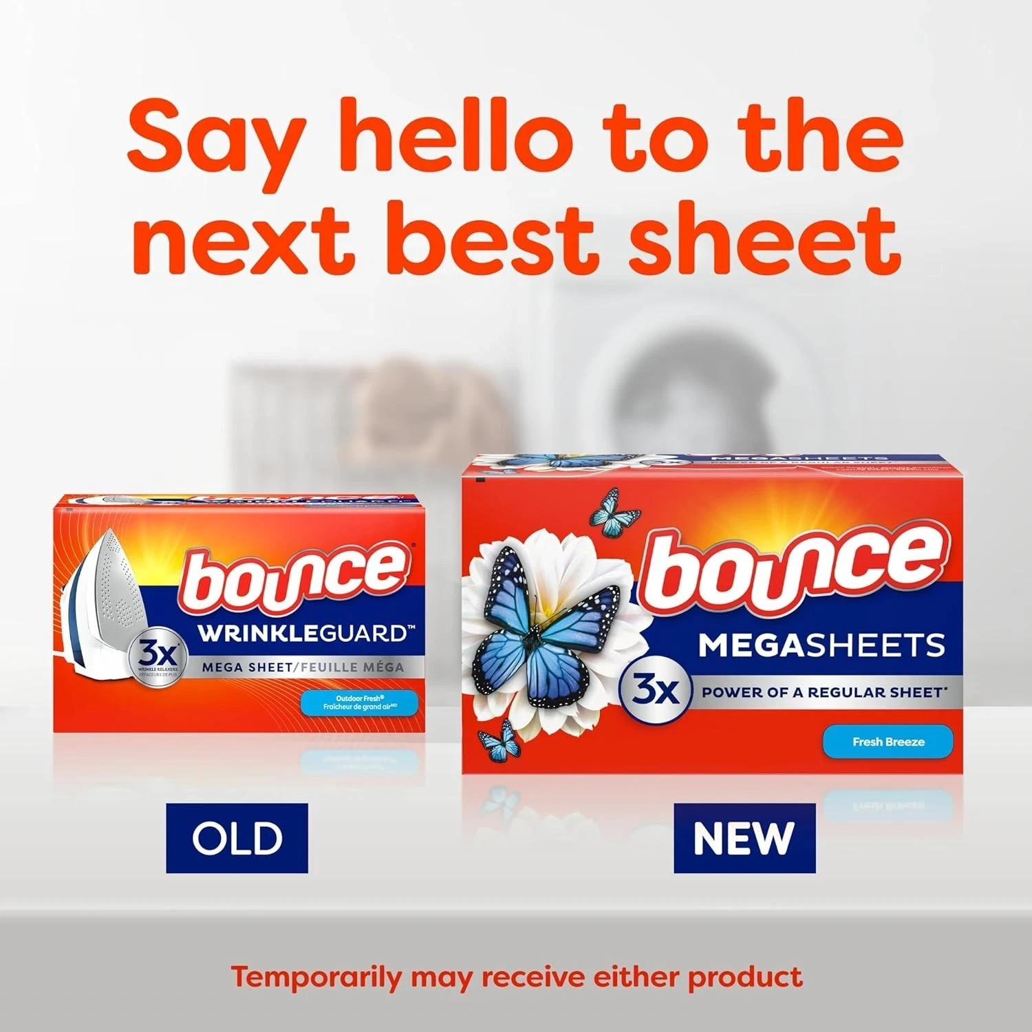 Bounce Wrinkle Guard Mega Fabric Softener Dryer Sheets, 130 Ct