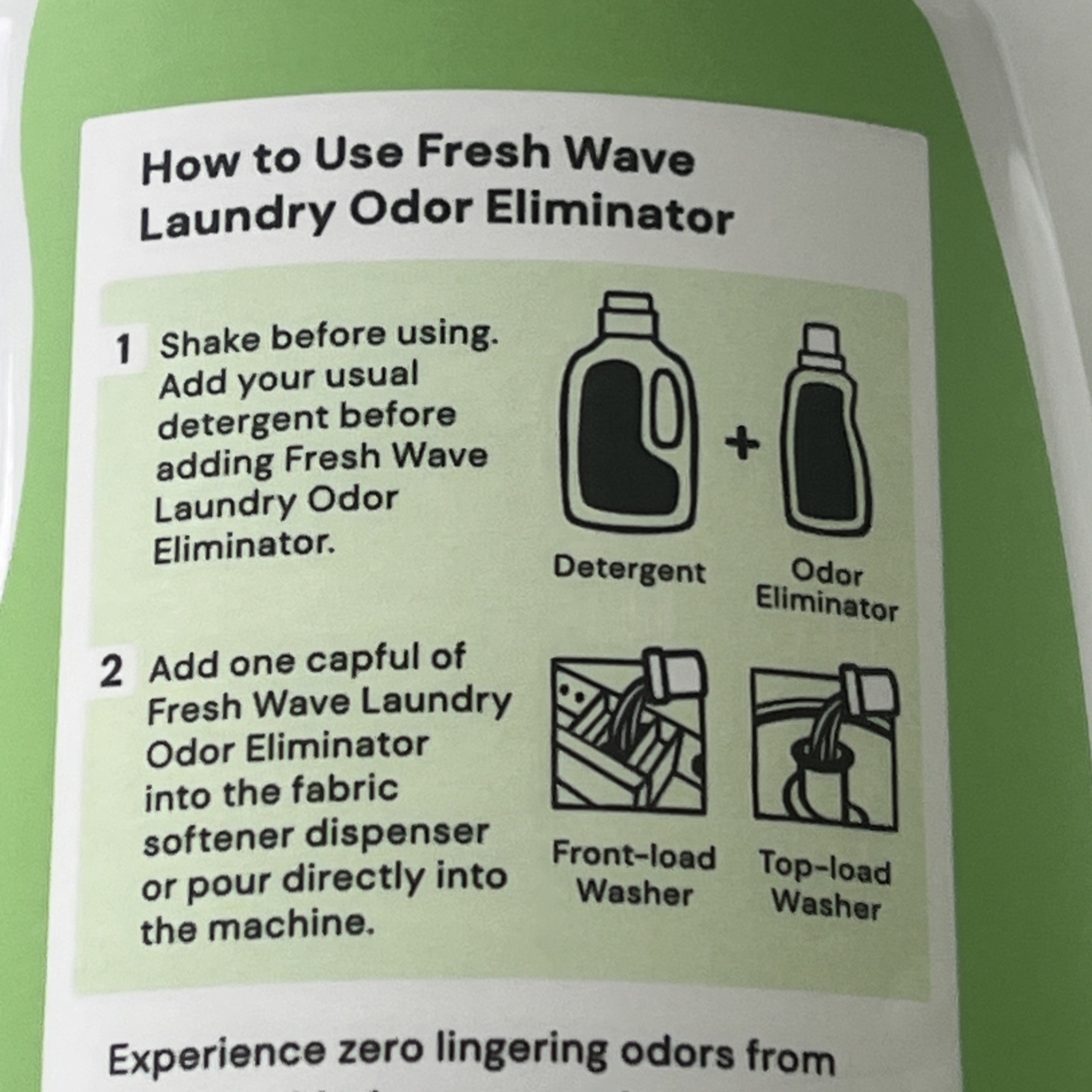 FRESH WAVE Plant-Based Odor Removing LAUNDRY BOOSTER Original Natural Scent 24oz