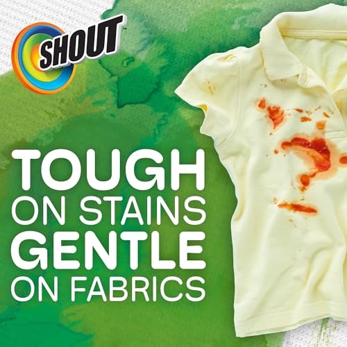 Shout Wipe & Go Instant Stain Remover Wipes – 12 Count (Pack of 6) – 72 Total