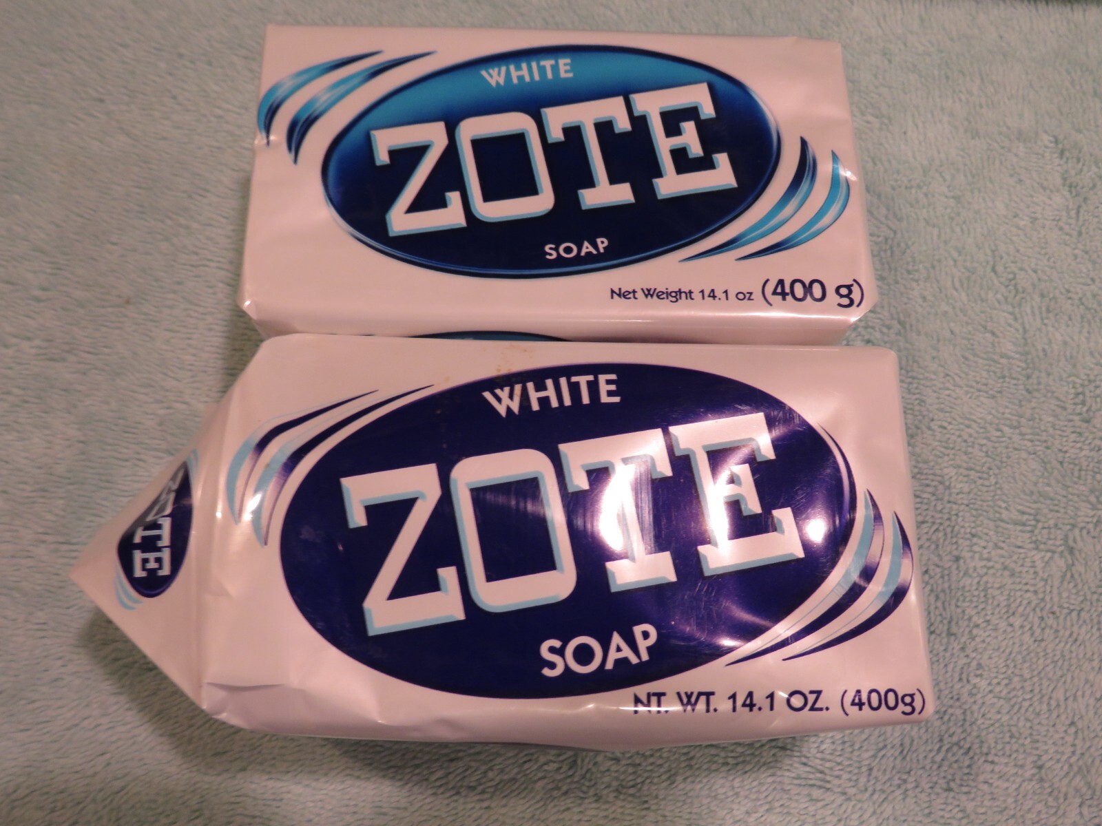 Lot of 2 UNUSED – WHITE ZOTE Laundry Bar Soap 14.1 OZ 400g EACH