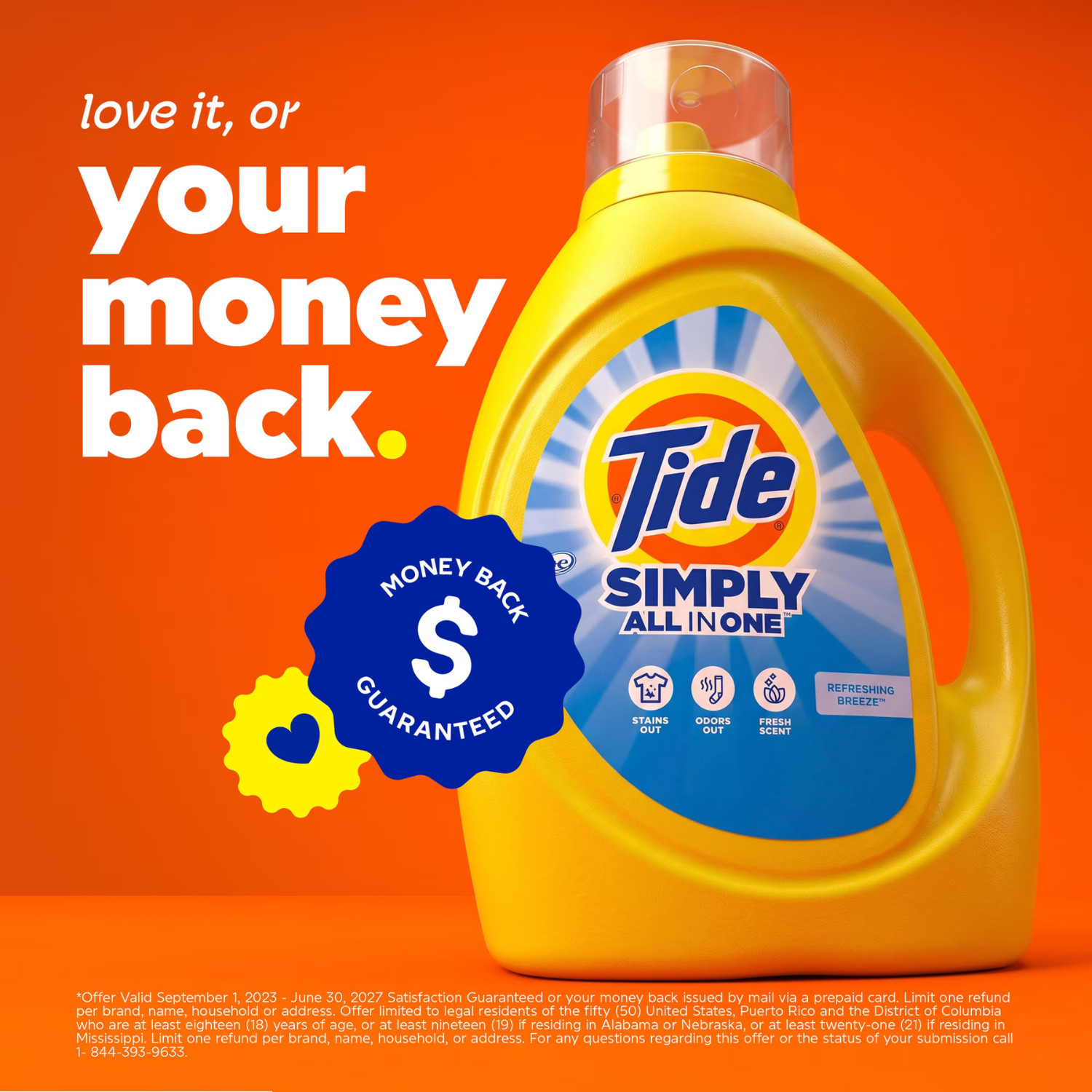 Tide Simply All-In-One Liquid Laundry Detergent Refreshing Breeze 173 oz, 2 Pack
