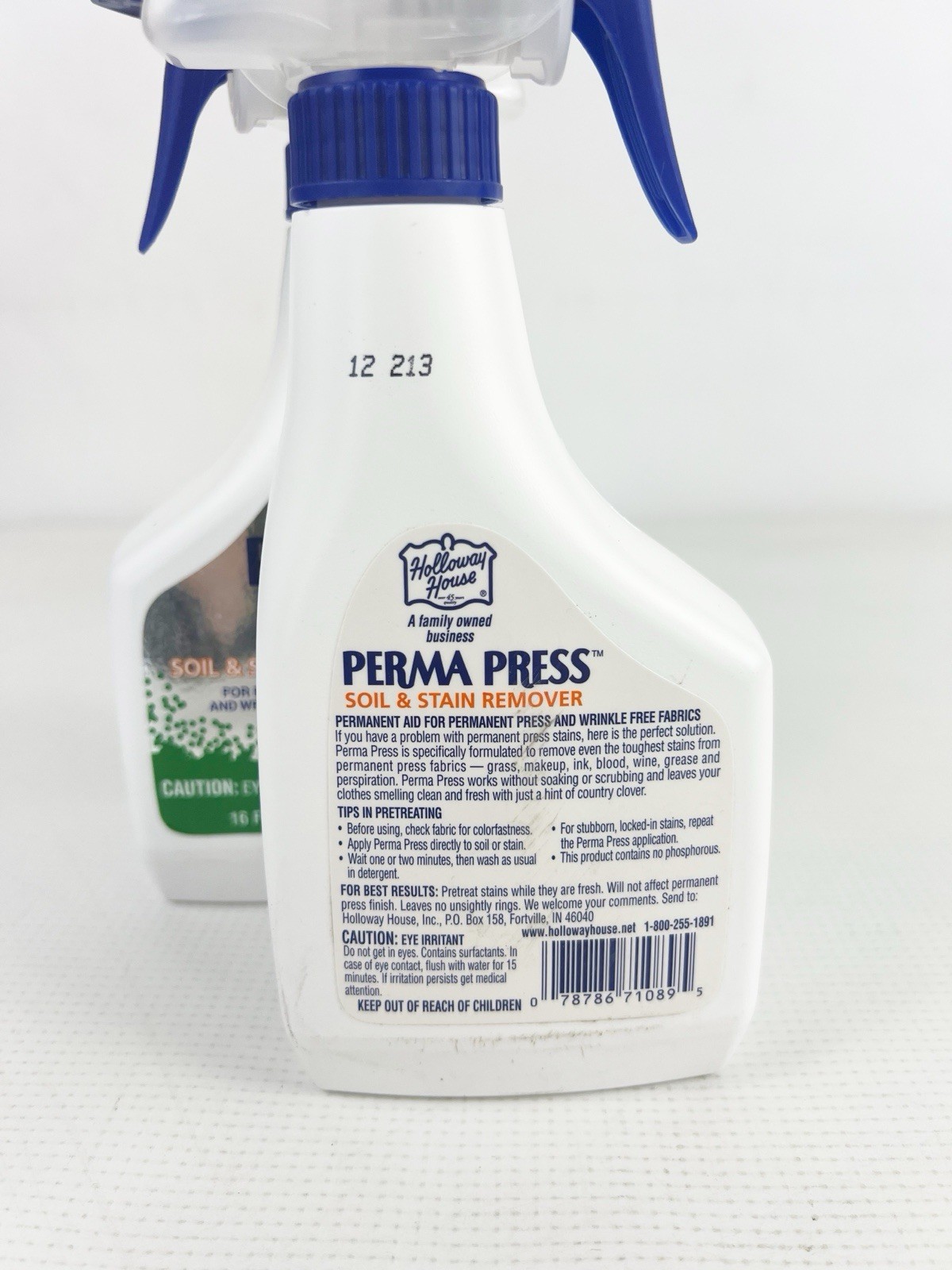 Holloway House Perma Press Soil & Stain Remover 2 Bottles 16 FL OZ Each