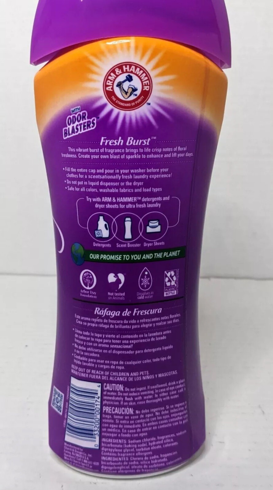 Lot of 6 Arm & Hammer Clean Scentsations Scent Booster Fresh Burst 15 OZ