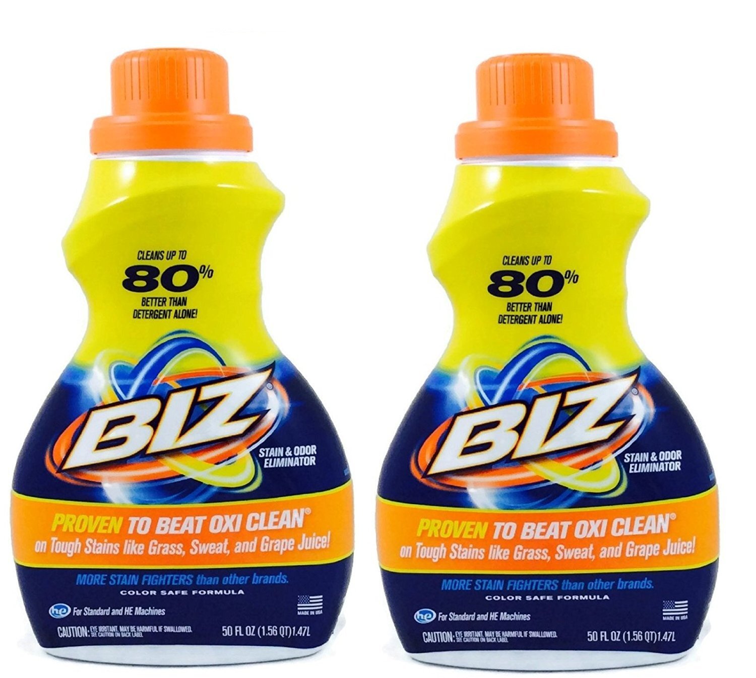 Laundry Detergent 100 Oz Total Pack of 2 Color Safe Cleans Better Than Oxi Clean