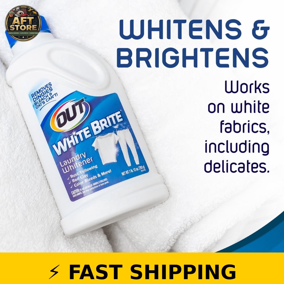 Out White Brite Laundry Whitener, 28 oz (3 Pack)