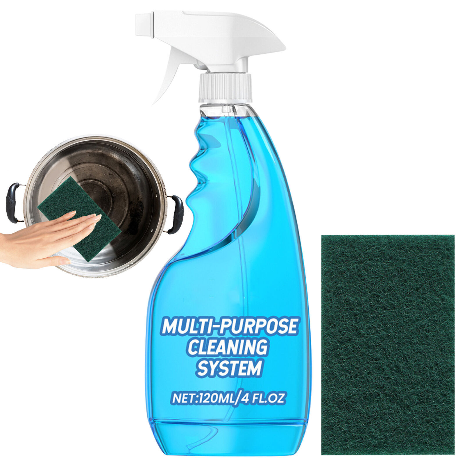 3/Kitchen Cabinet Steel Utensils Cleaning Spray All Purpose Cleaner Splash Spray