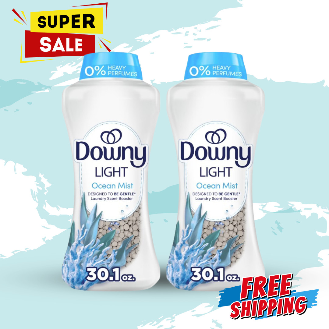 [HOT SALE] Downy Laundry Scent Booster Beads Ocean Mist 30.1 oz 2 Pack
