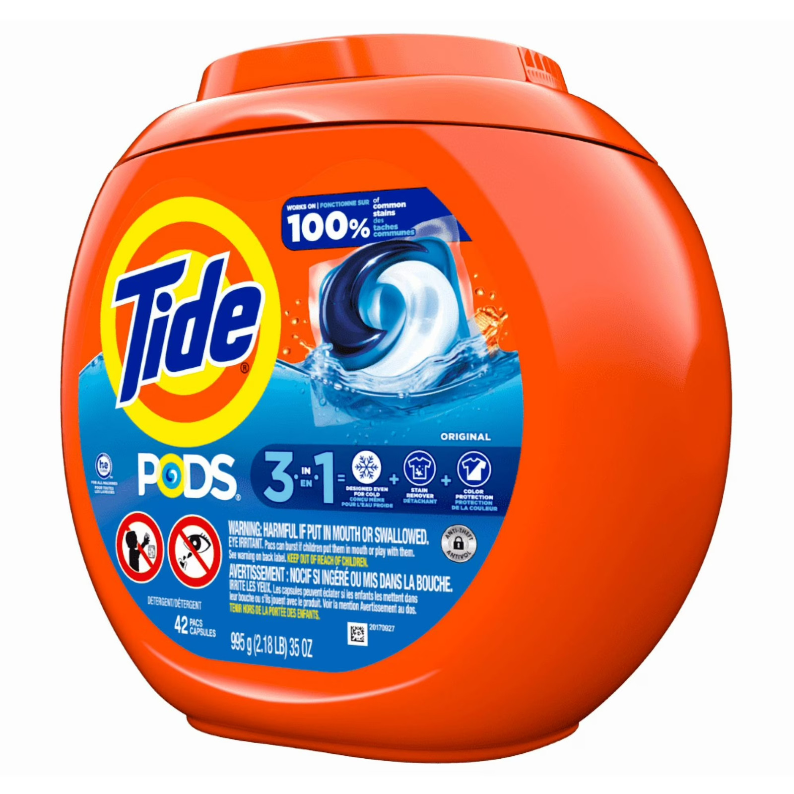 Pack of 2 Tide PODS Liquid Laundry Detergent, Original Scent, HE Compatible, 42