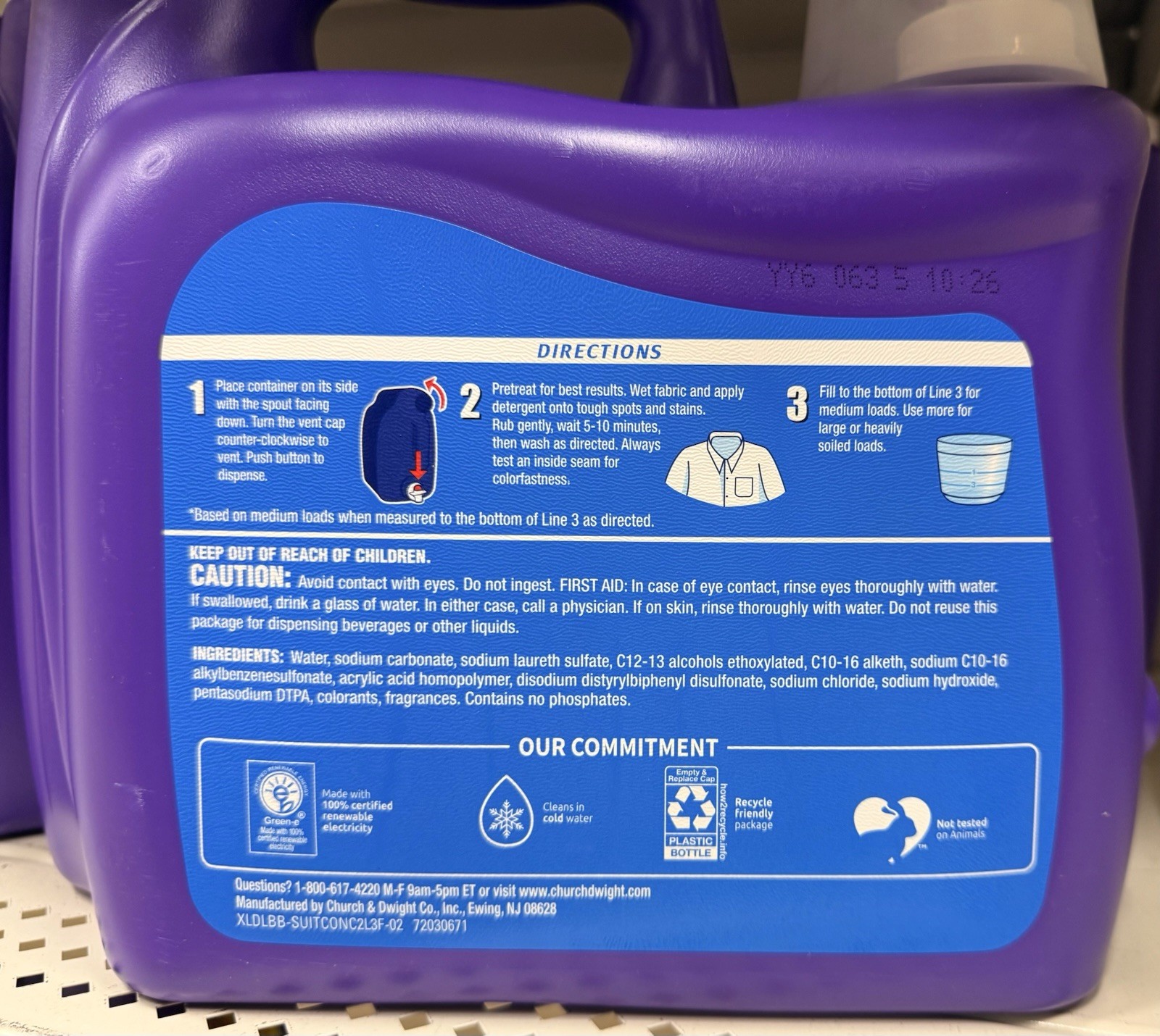 XTRA Tropical Passion Laundry Detergent Liquid 172 Loads 206.4 fl oz Purple