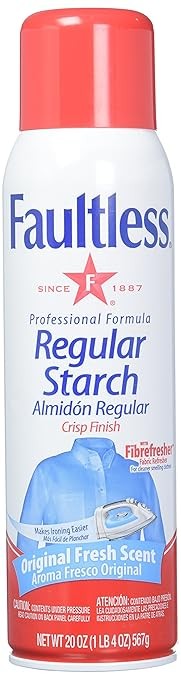 Faultless Spray Starch for Clean Crisp Clothes, No Spots or Streaks, 20 oz