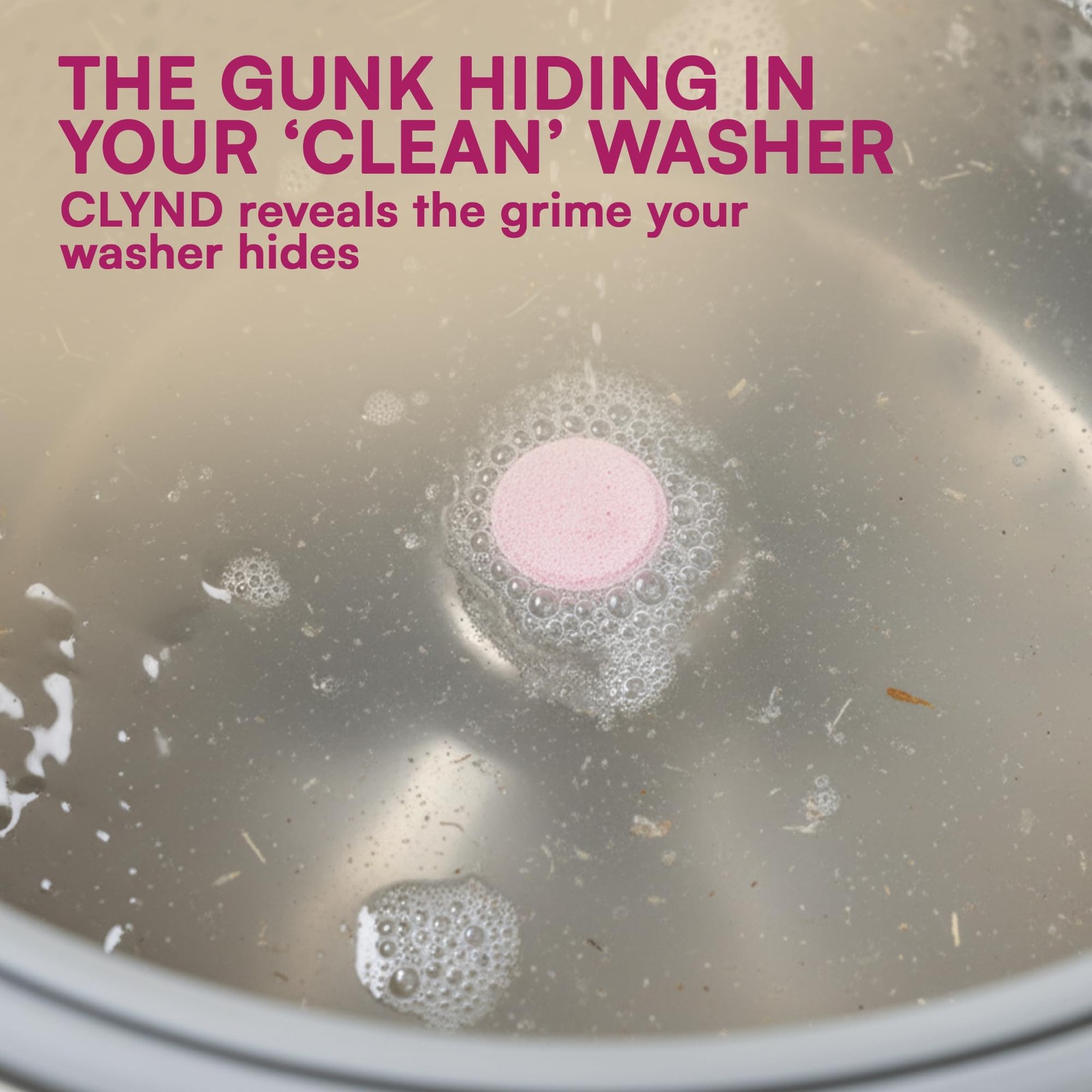 CLYND Washing Machine Cleaner Tablets Unscented 24 1 Count (Pack of 24), Pink