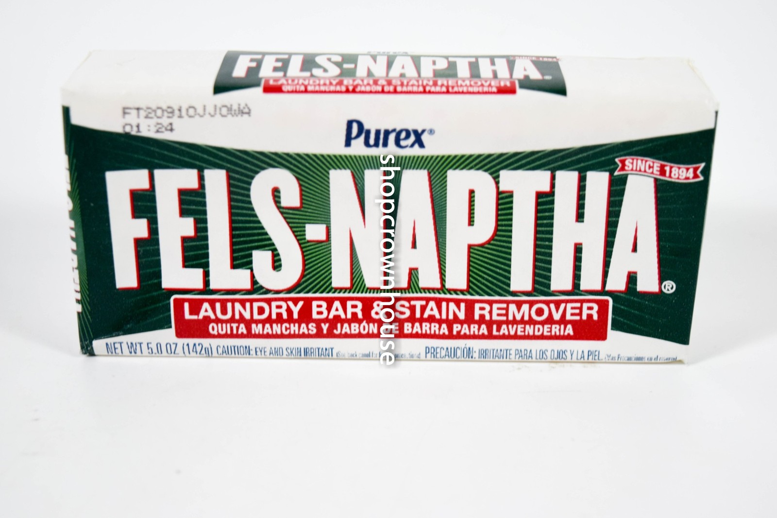 2 Purex FELS-NAPTHA Laundry Bar & Stain Remover Soap 5 oz each