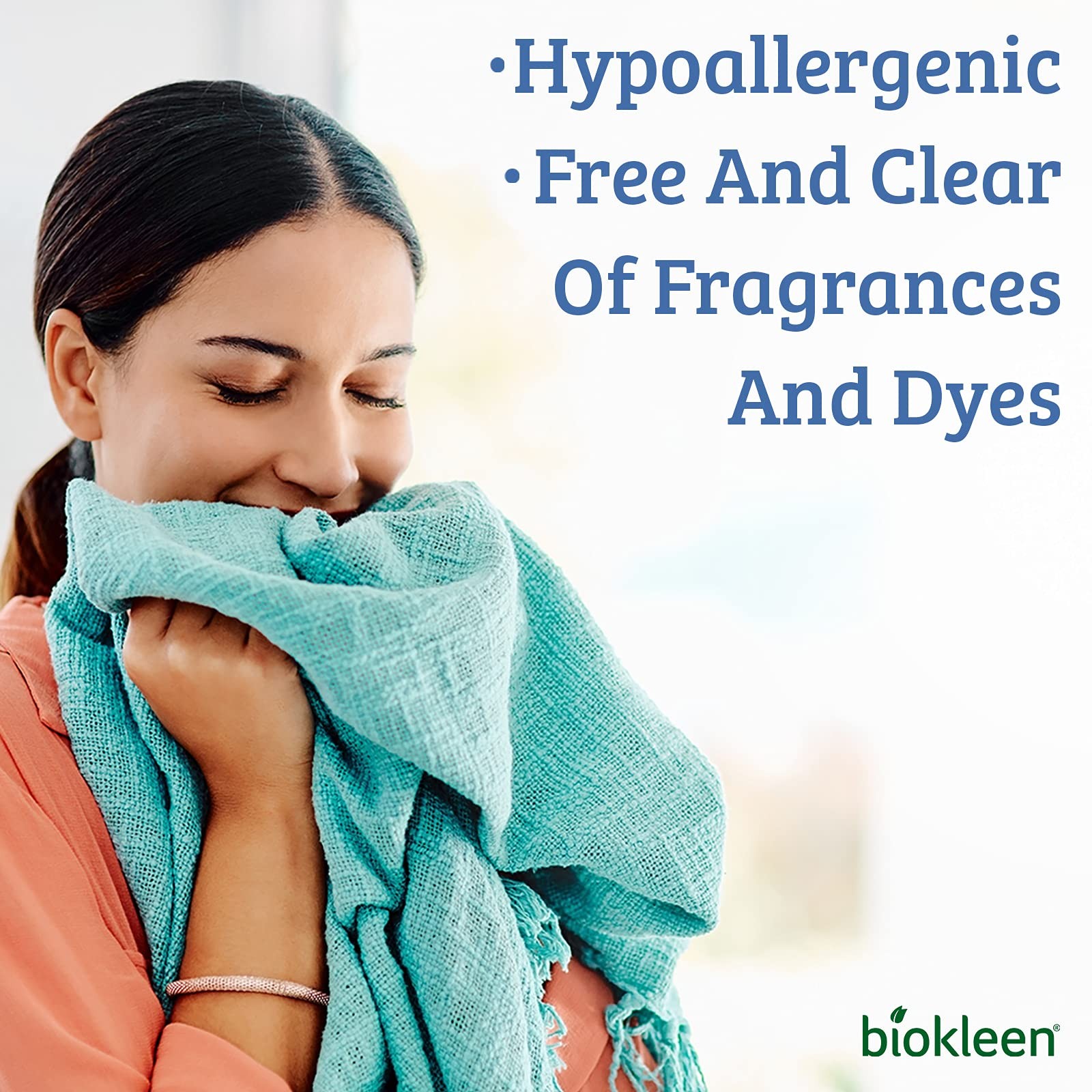 Biokleen Free Clear Plant Based Laundry Detergent 150 Fl Oz Hypoallergenic Ec…