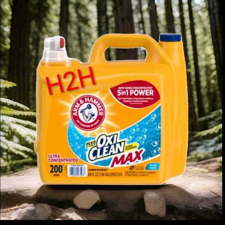 Arm & Hammer Plus OxiClean Max Liquid Laundry Detergent Fresh Scent 200 Loads