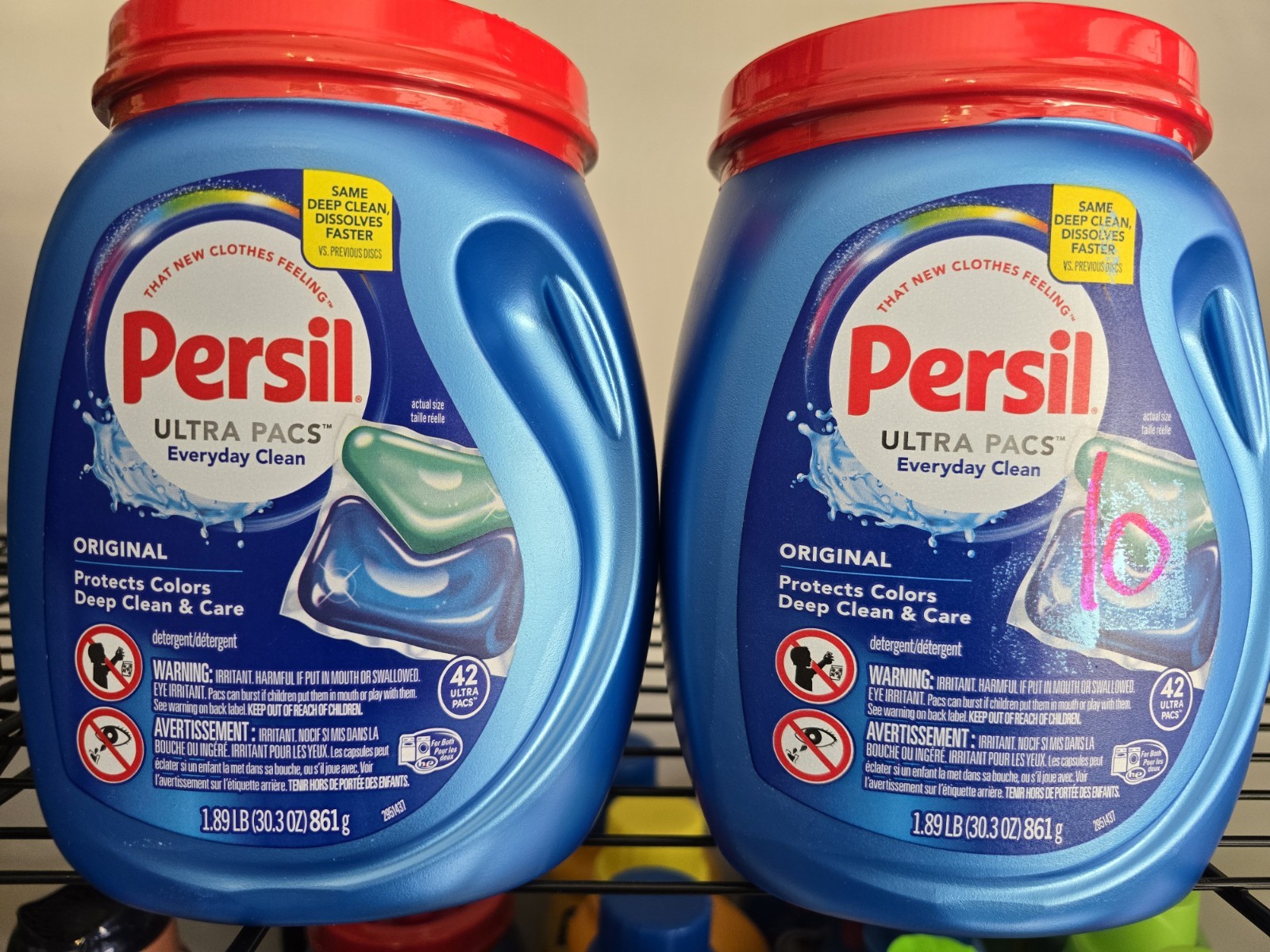Persil Ultra Pacs Everyday Clean Laundry Detergent 42 Count Lot Of 2