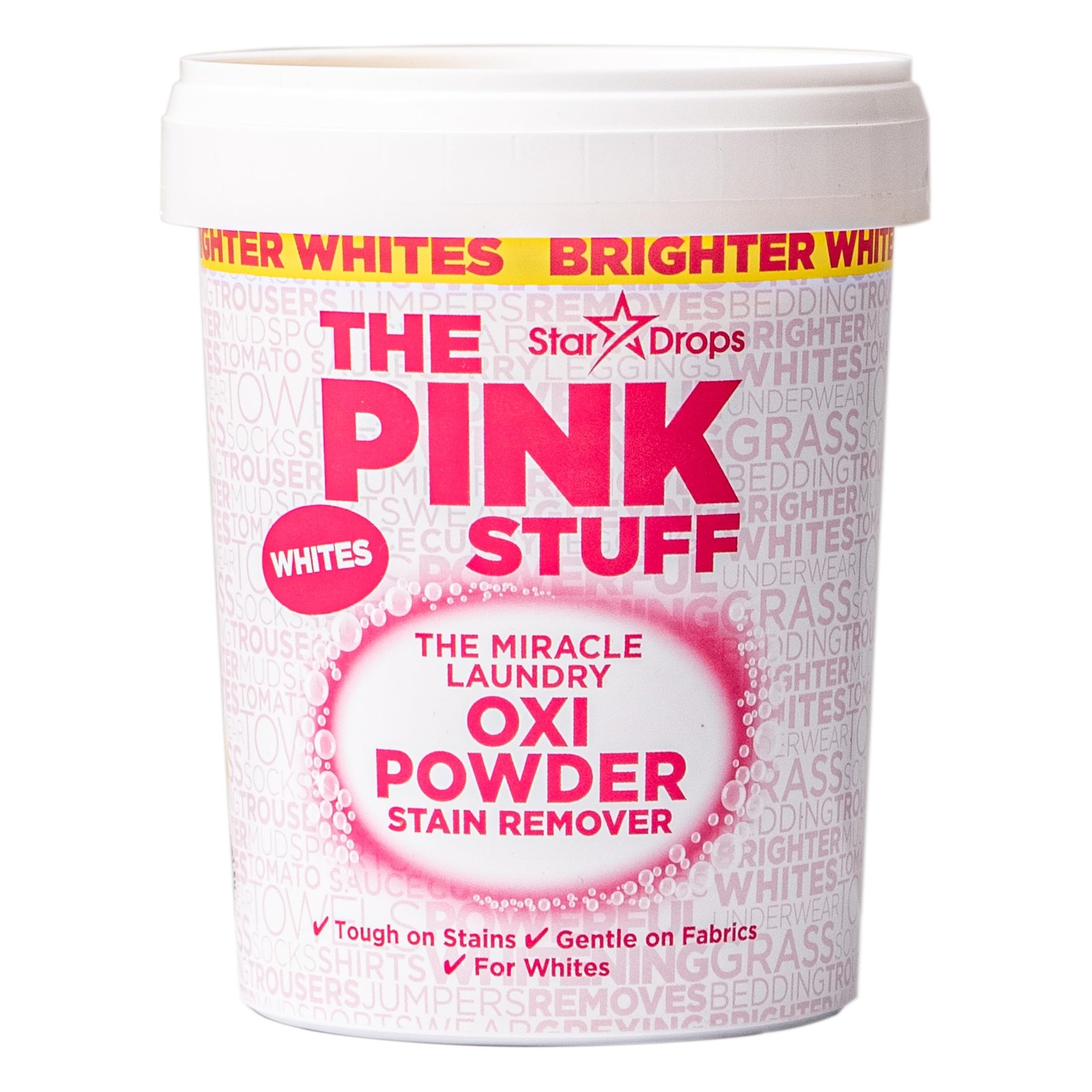 The Pink Stuff Oxi Laundry Stain Remover Powder for Whites 1 kg