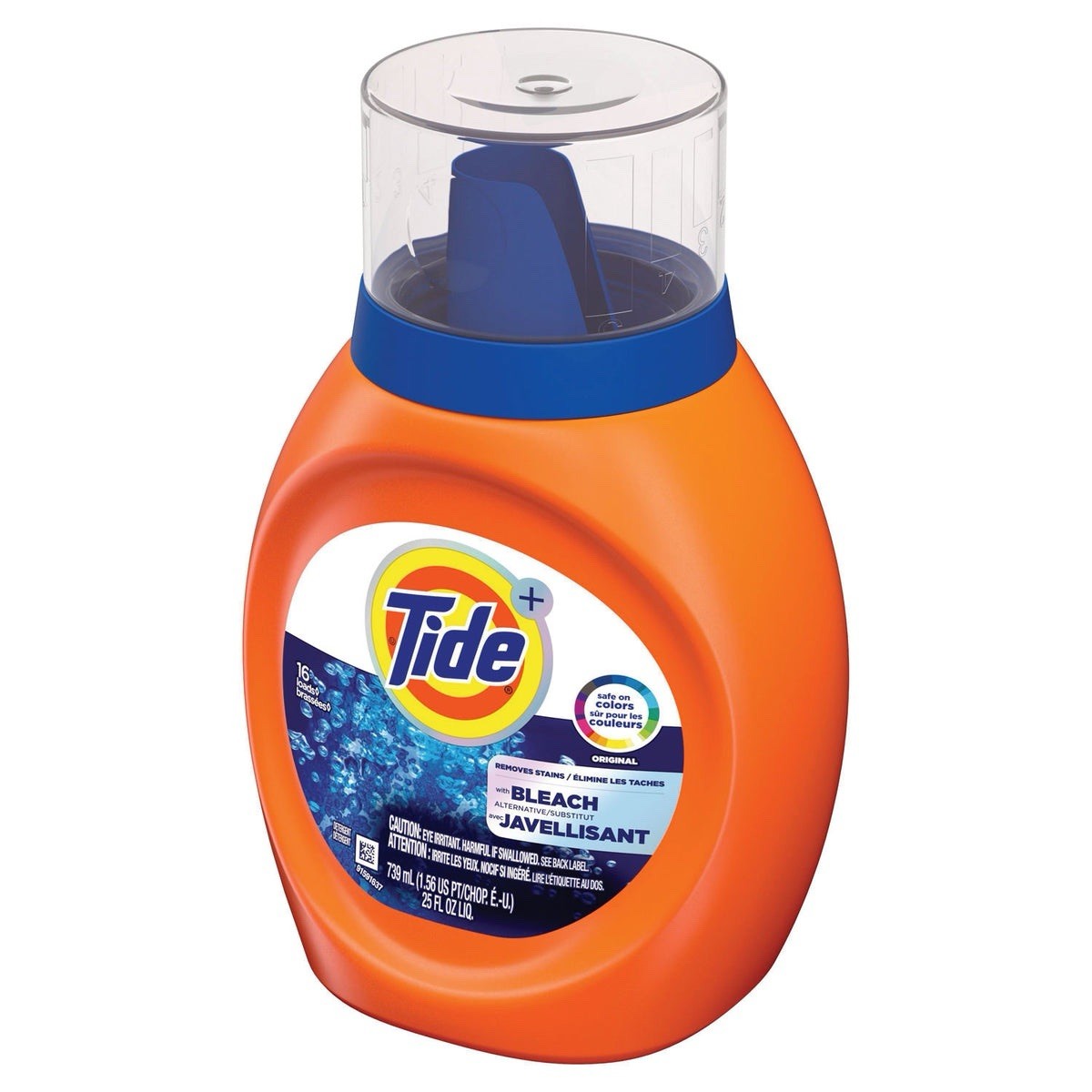 Tide Plus Bleach Alternative Liquid Laundry Detergent Original Scent 25oz Bottle