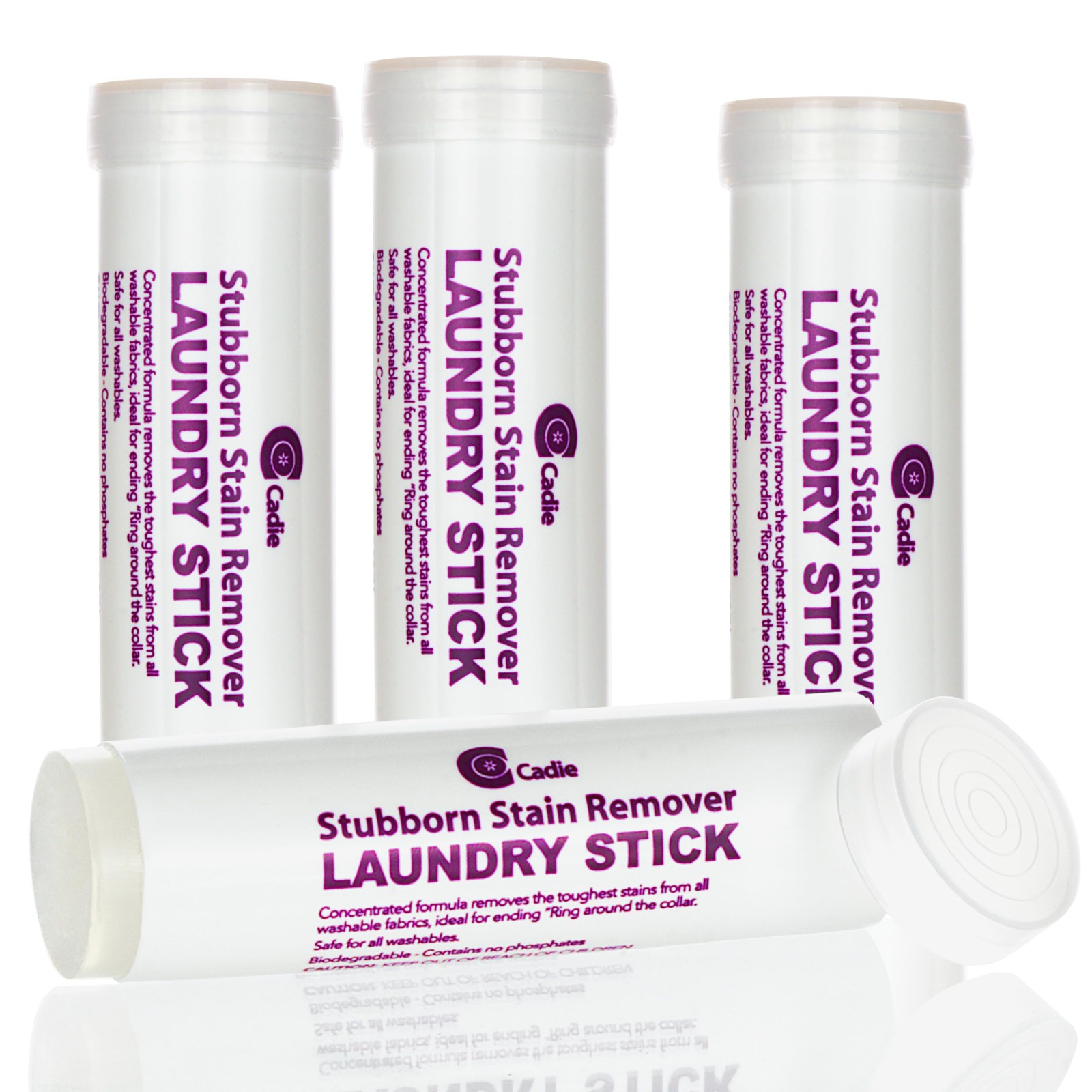 Laundry Stain Remover Stick – Pre Wash Spot 1 Count (Pack of 4), Clear