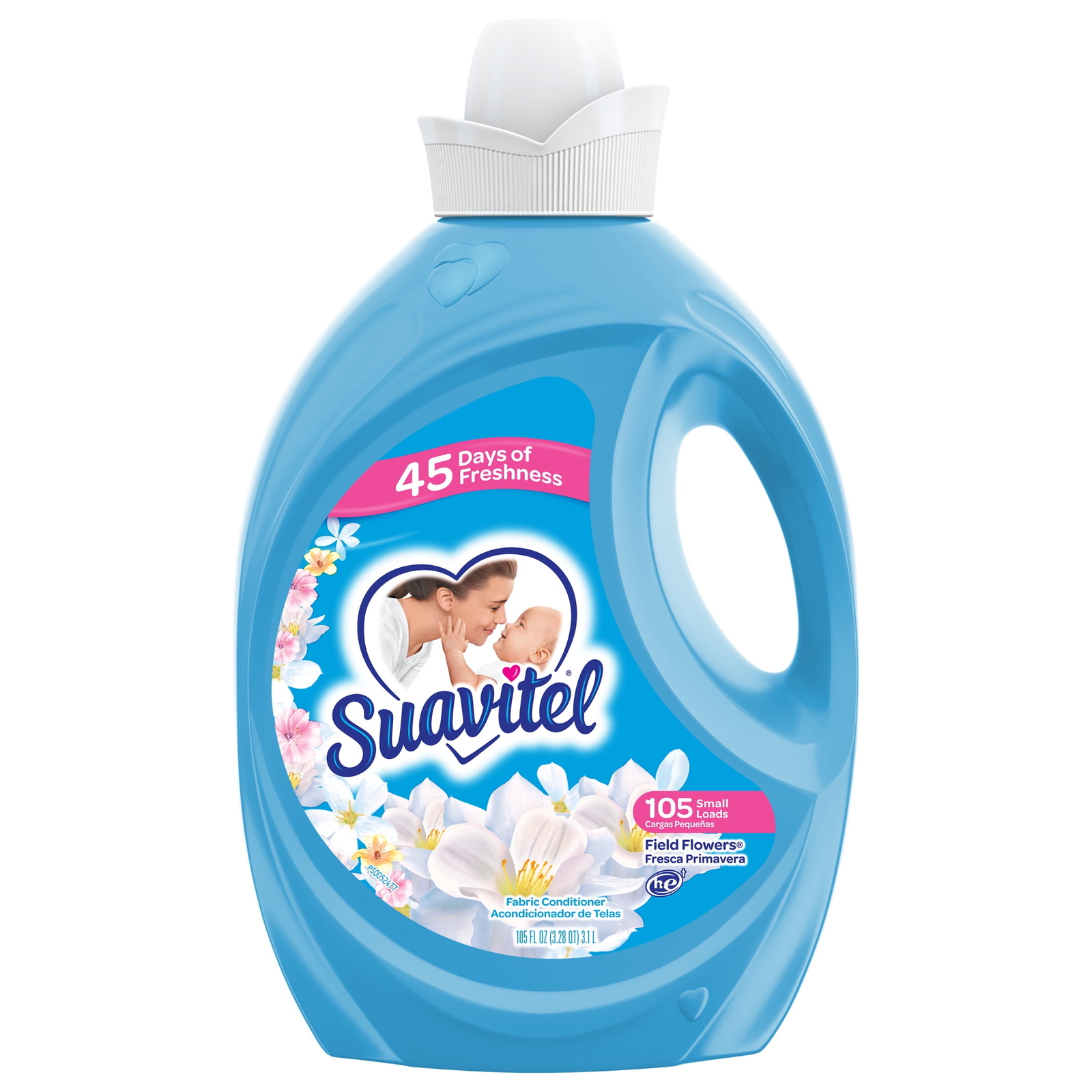Suavitel Liquid Fabric Conditioner, Laundry Fabric Softener, Field Flowers Scent