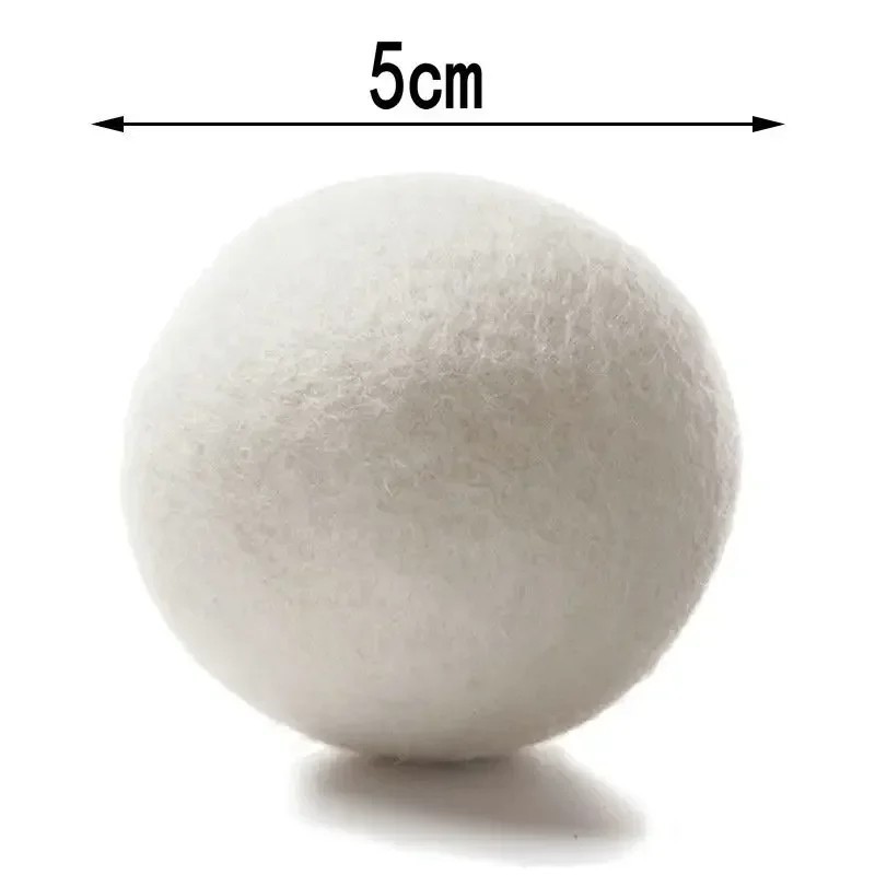 6 Wool Dryer Balls XL Organic Wool Natural Laundry Fabric Softener Antistatic