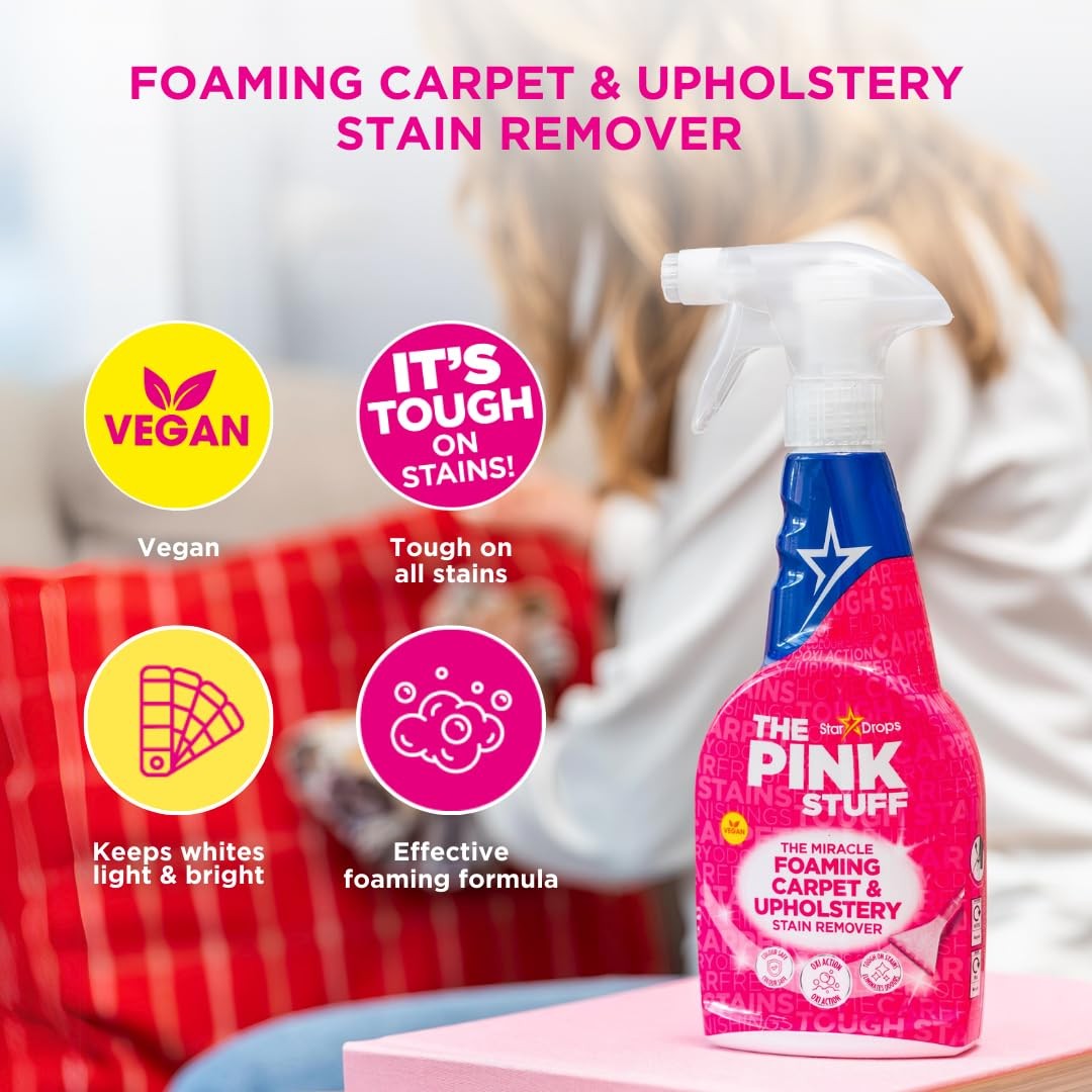 Stardrops The Pink Stuff The Miracle Foaming Carpet & Upholstery Stain Remover