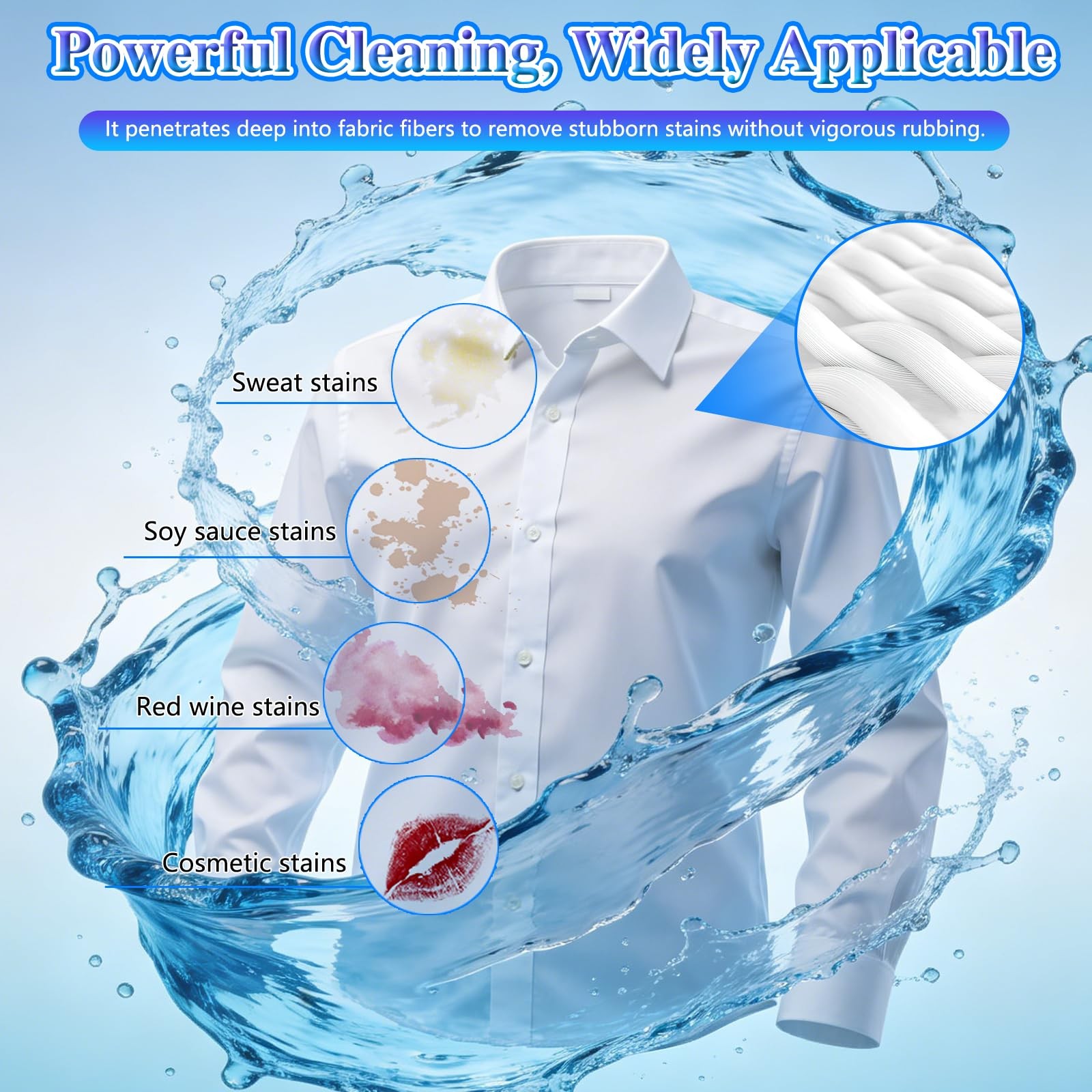 Clothing Emulsifier Stain Remover Laundry Pre Treatment Non Ionic Portable 300ML