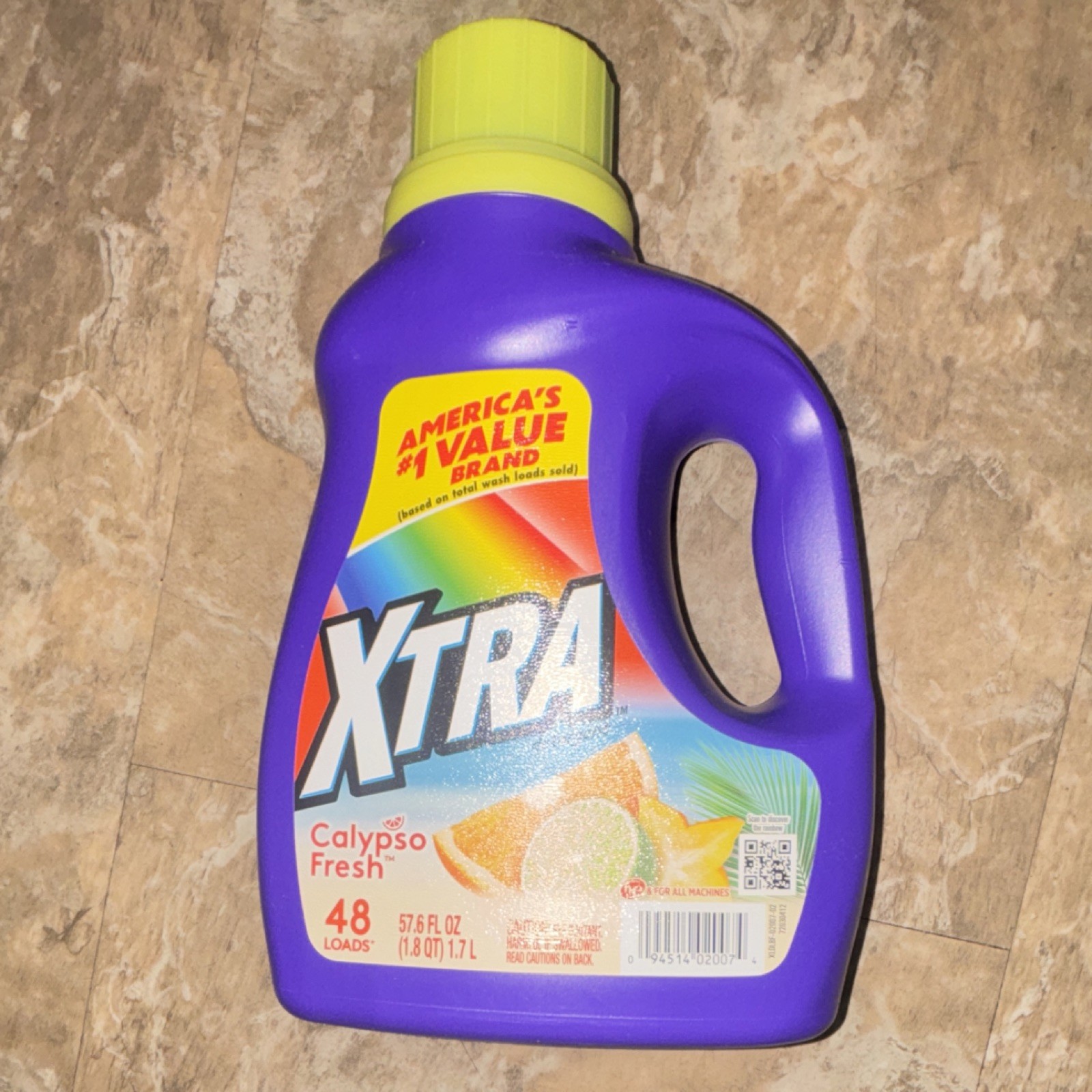 Xtra Calypso Fresh Liquid Laundry Detergent, 48 Loads, For All Machines, Purple