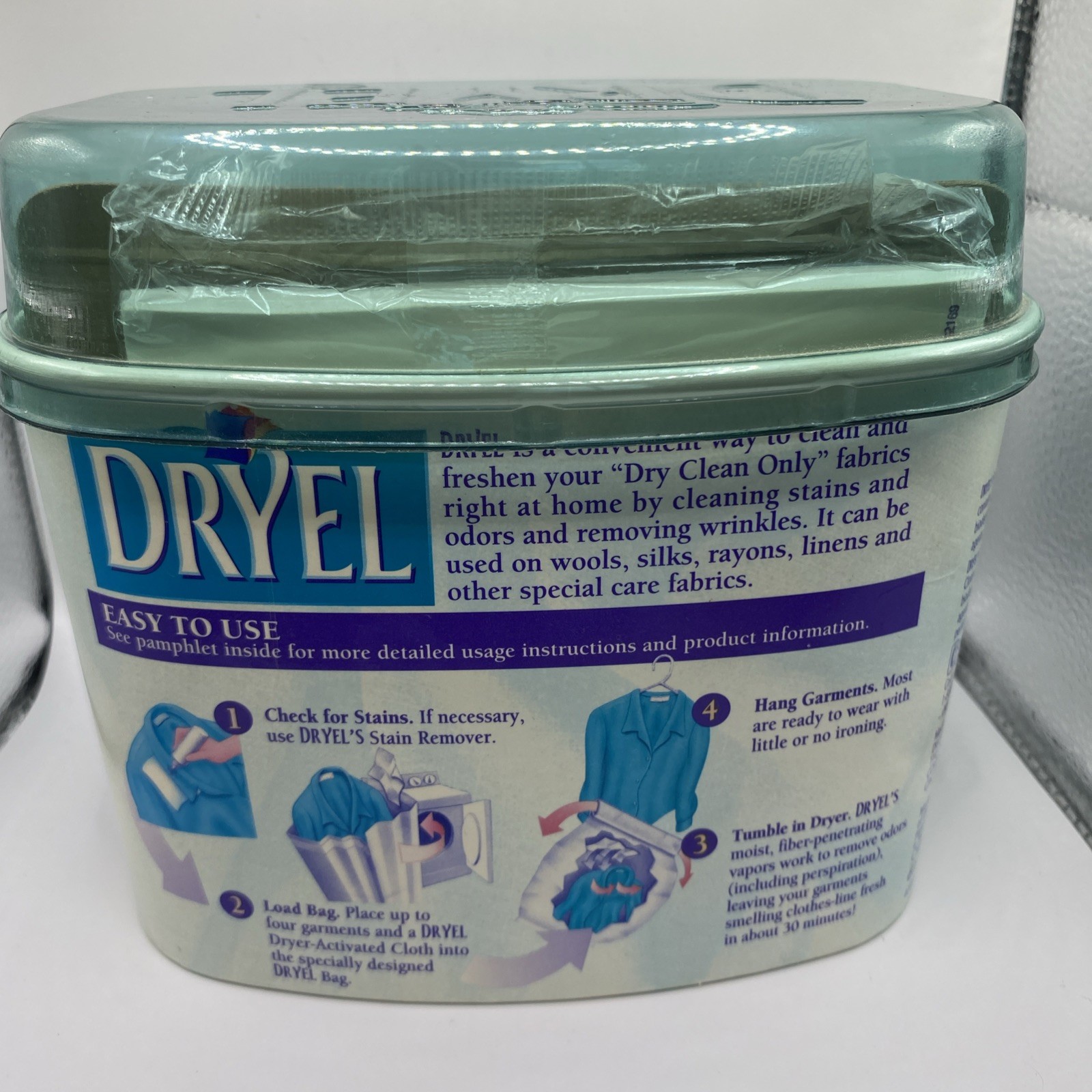 Dryel Dry Clean At Home Starter Kit 4 Loads Cloths Pads Bag Stain Remover