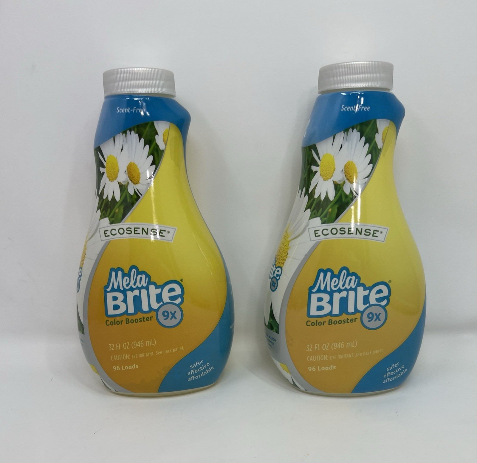 2pk Ecosense Mela Brite Color Booster 9x Laundry Detergent Scent-Free 32oz New