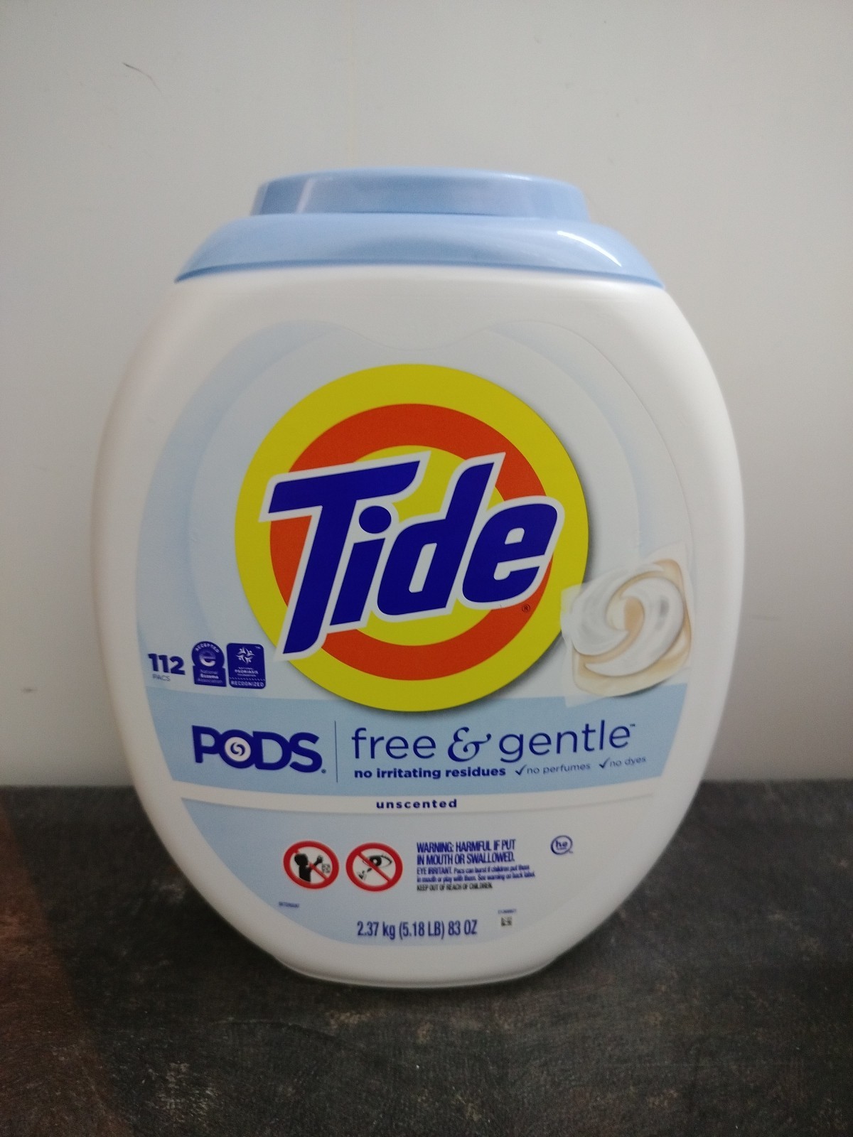 Tide Pods HE Laundry Detergent Pods Free & Gentle 112 Packs Free Shipping