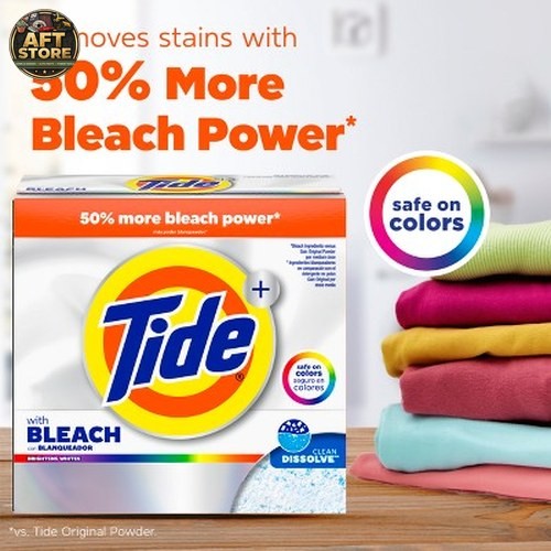 Tide Original Plus Bleach HE Laundry Detergent Powder – 129oz