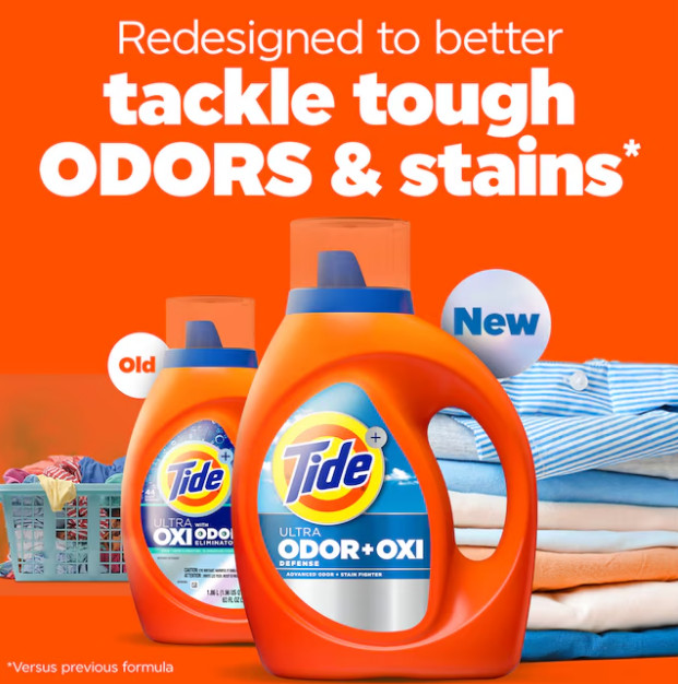 Tide Ultra Odor Defense + Oxi HE Liquid Laundry Detergent 117 fl oz